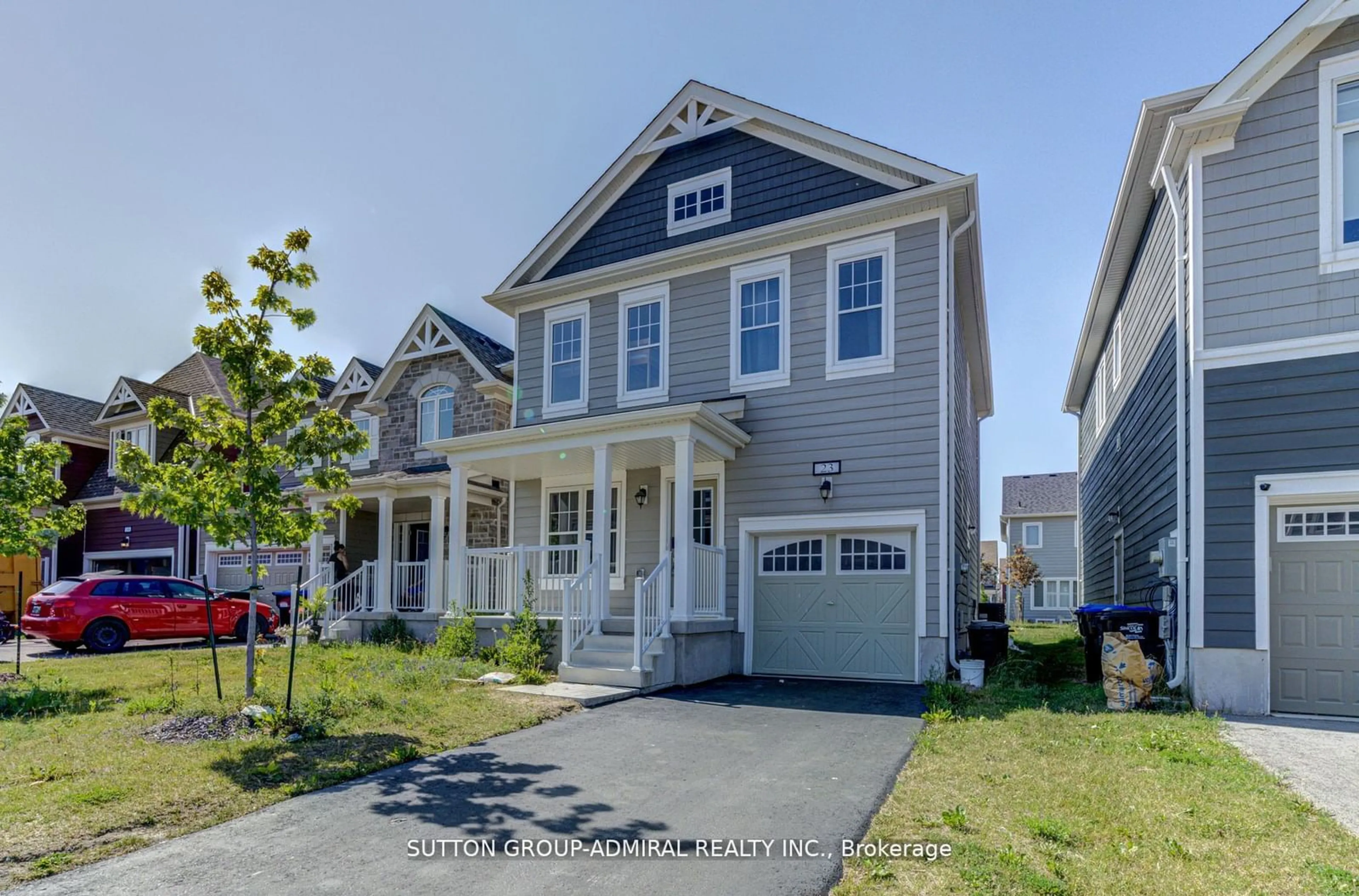 A pic from exterior of the house or condo, the street view for 23 Bobolink Dr, Wasaga Beach Ontario L9Z 0J2