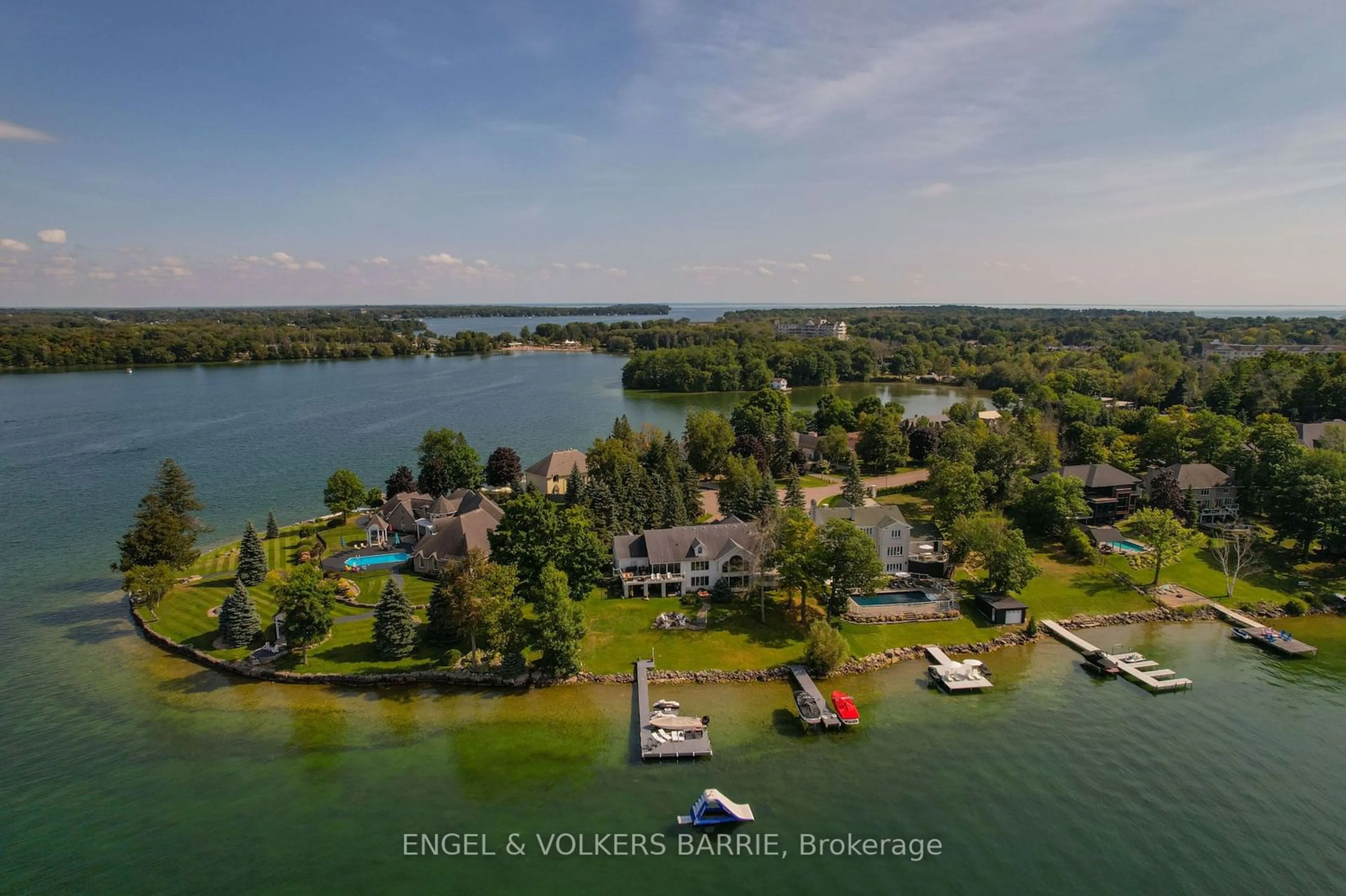 A pic from outside/outdoor area/front of a property/back of a property/a pic from drone, water/lake/river/ocean view for 376 Brewery Lane, Orillia Ontario L3V 7H8