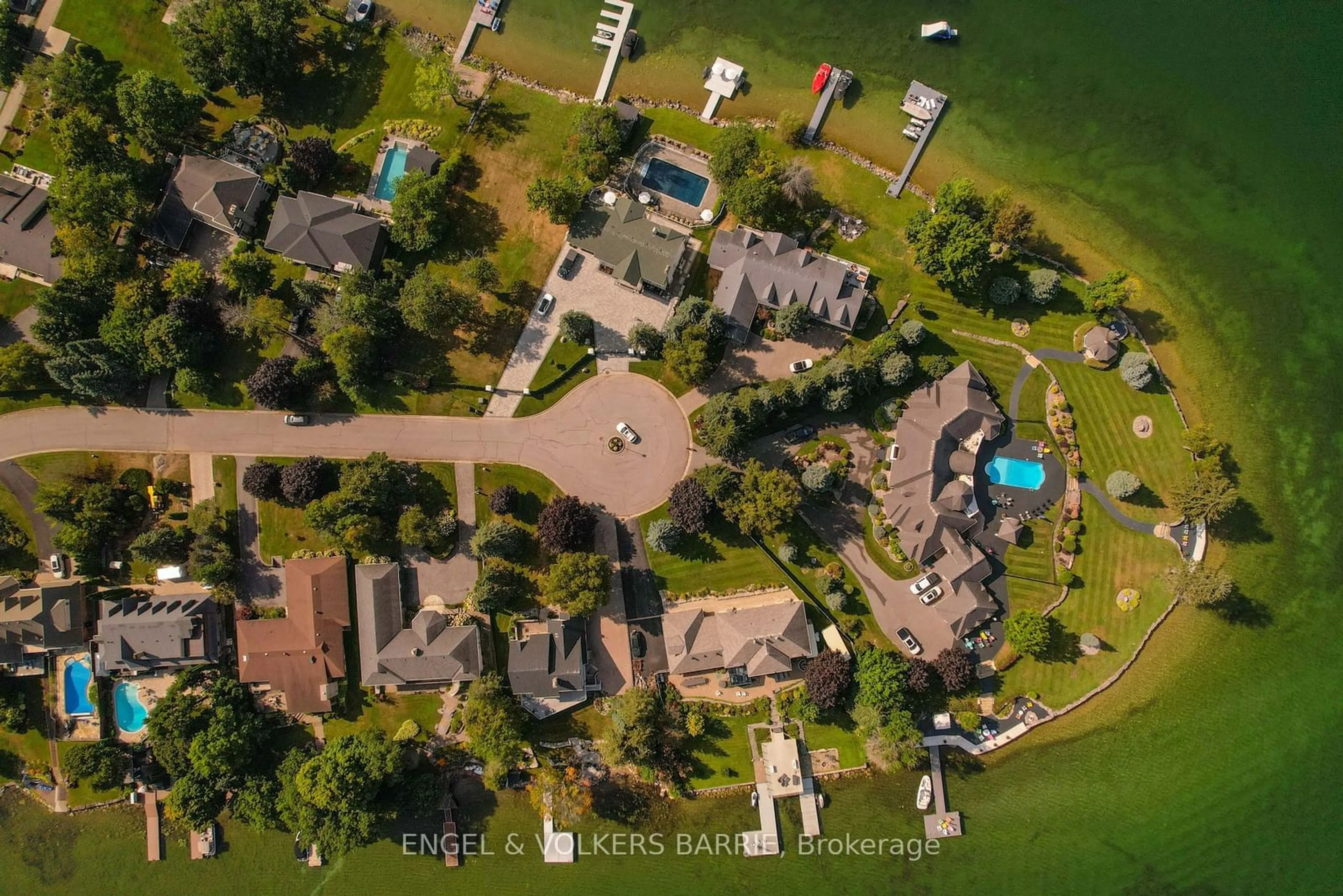 A pic from outside/outdoor area/front of a property/back of a property/a pic from drone, water/lake/river/ocean view for 376 Brewery Lane, Orillia Ontario L3V 7H8