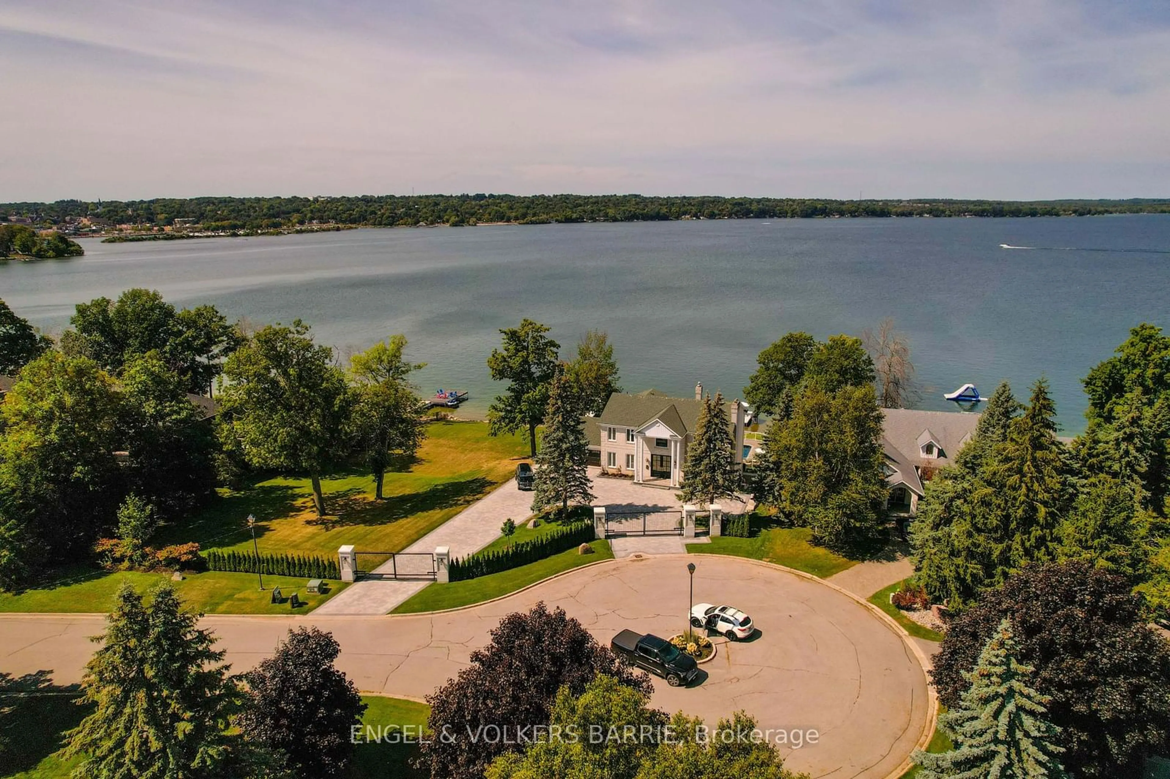 A pic from outside/outdoor area/front of a property/back of a property/a pic from drone, water/lake/river/ocean view for 376 Brewery Lane, Orillia Ontario L3V 7H8