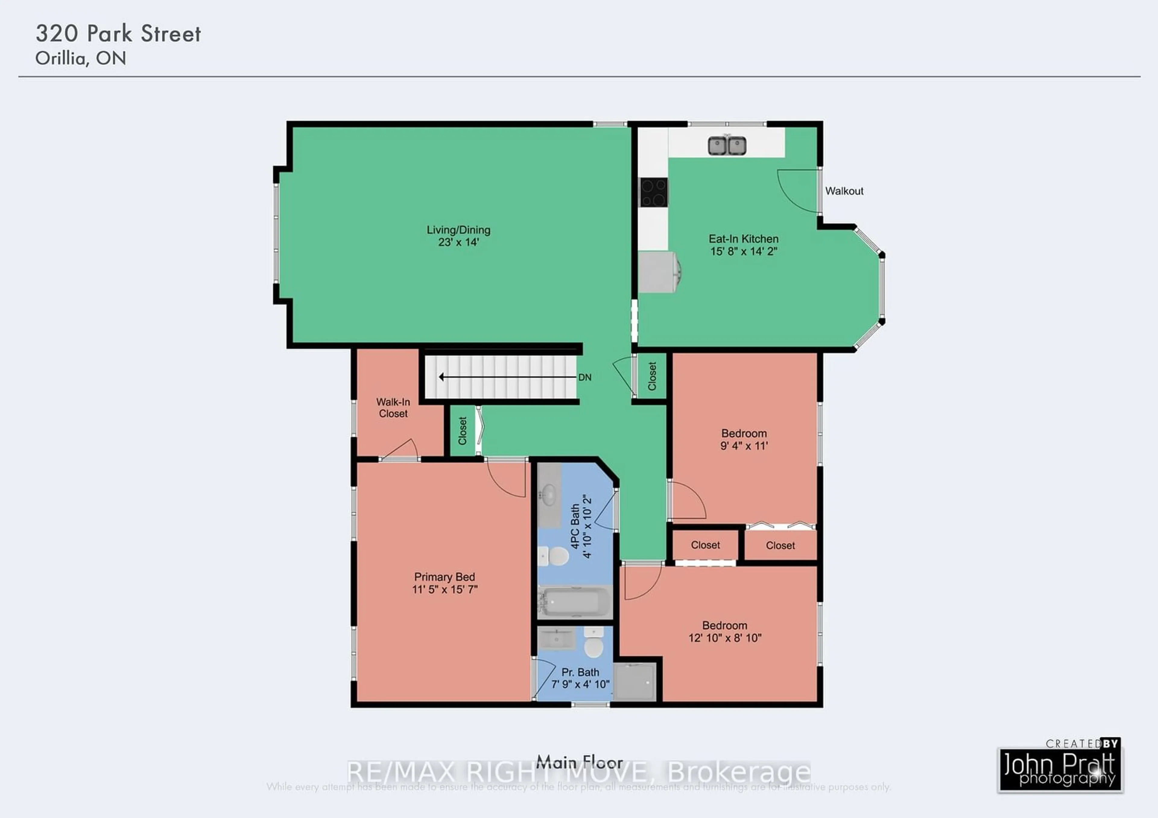 Floor plan for 320 Park St, Orillia Ontario L3V 7S7