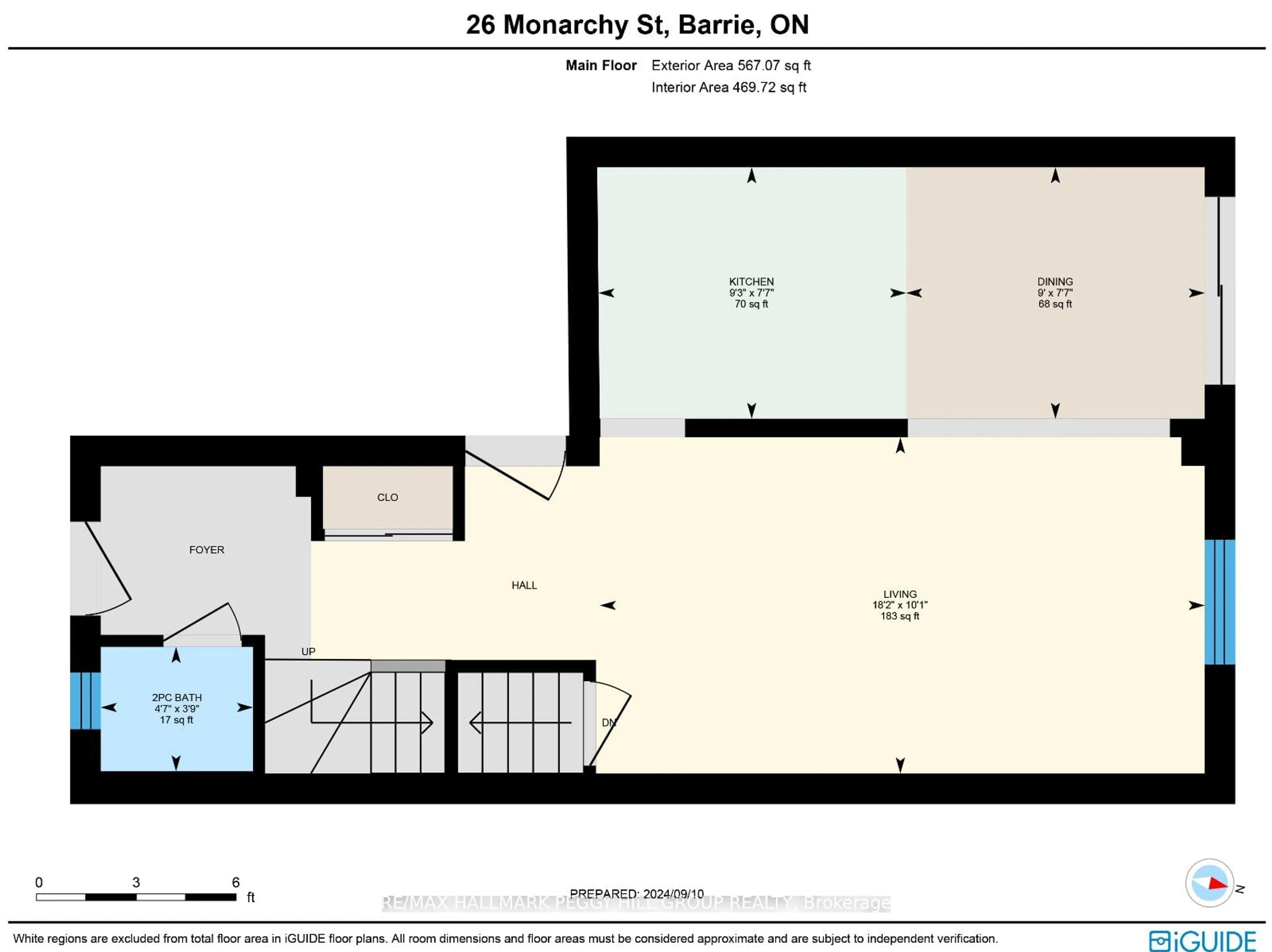 Floor plan for 26 Monarchy St, Barrie Ontario L4M 7K1