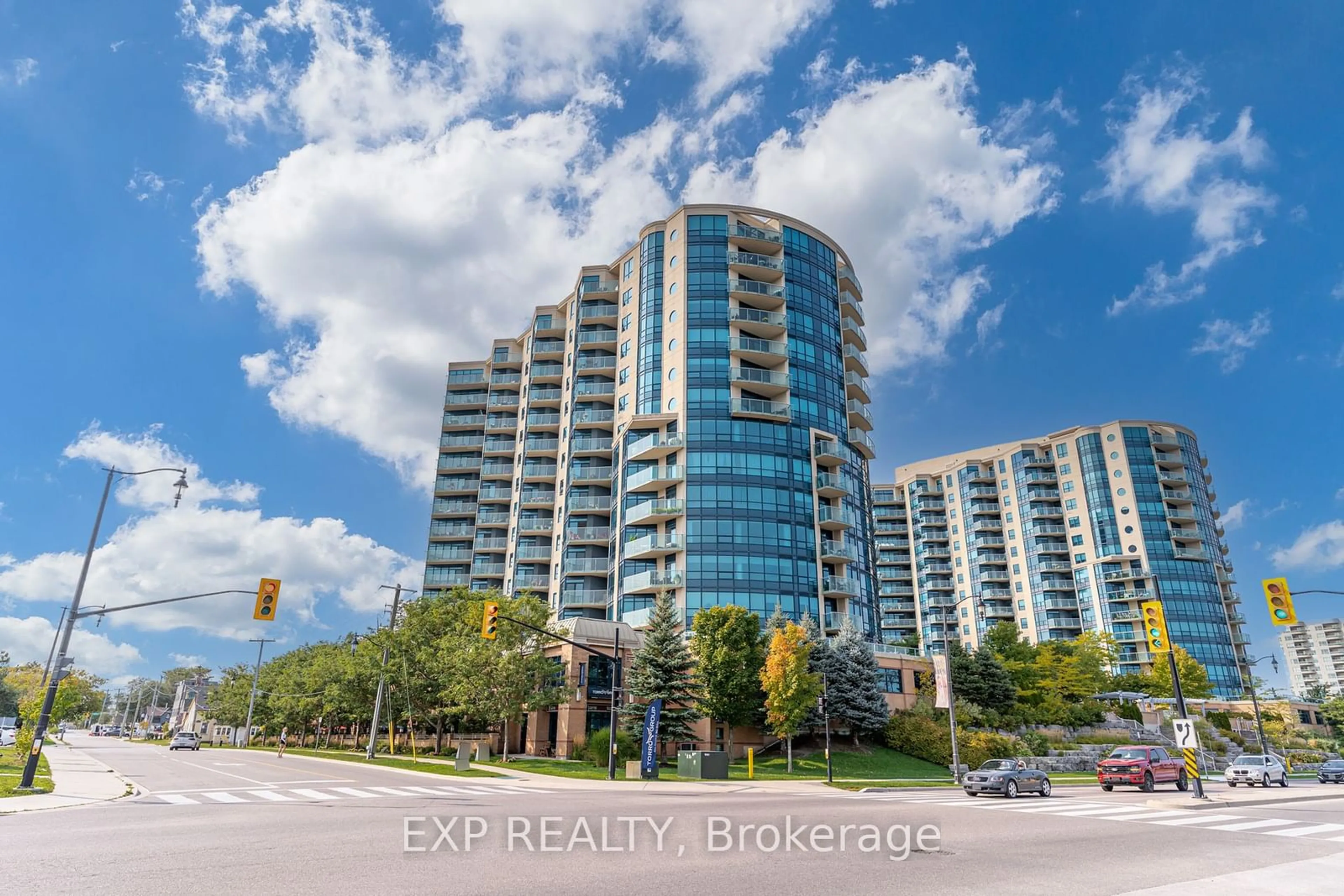 A pic from exterior of the house or condo, the front or back of building for 37 Ellen St #405, Barrie Ontario L4N 6G2