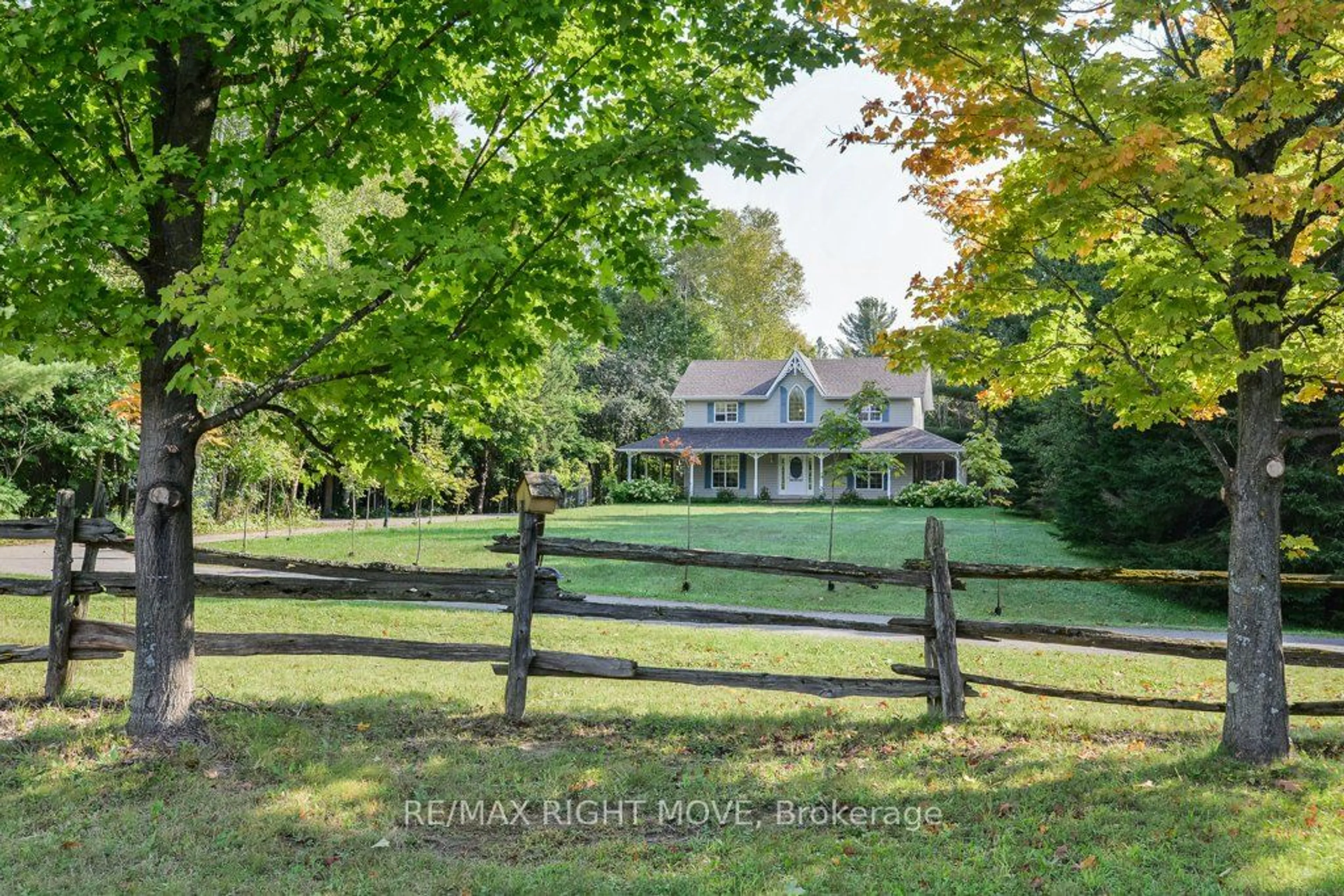 Frontside or backside of a home, the fenced backyard for 1390 Warminster Sdrd, Oro-Medonte Ontario L0K 2G0