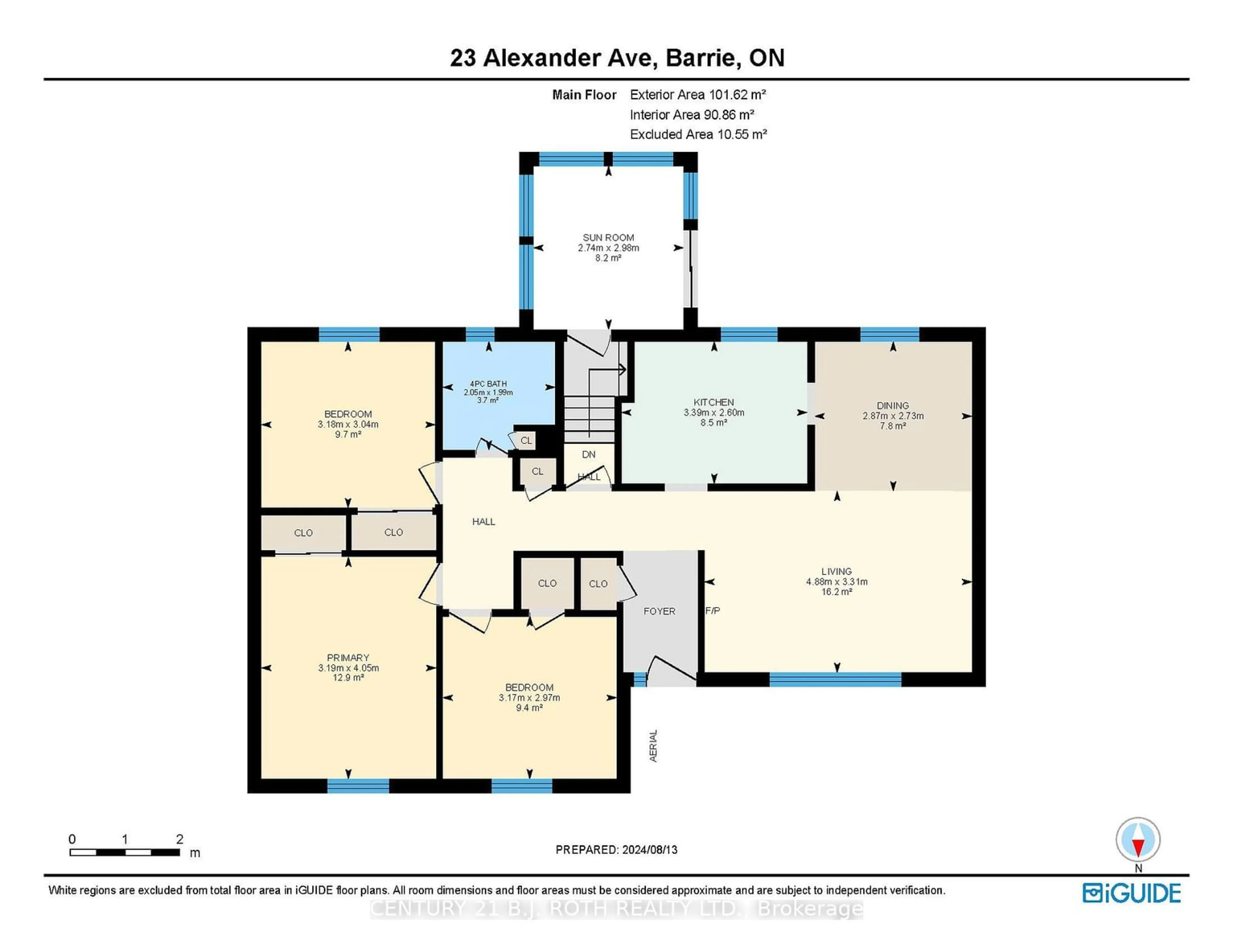 Floor plan for 23 Alexander Ave, Barrie Ontario L4M 2B5