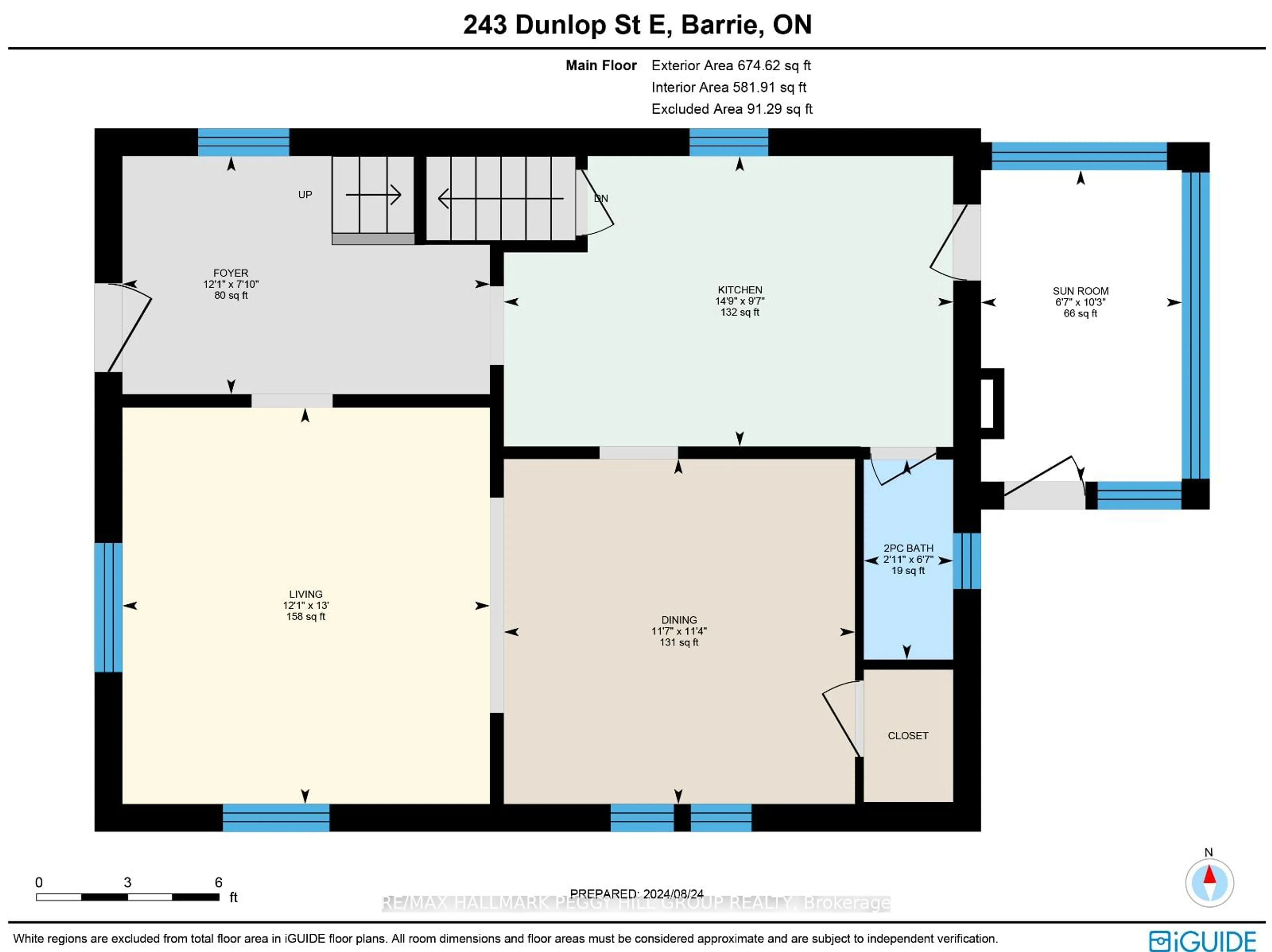 Floor plan for 243 Dunlop St, Barrie Ontario L4M 1B6