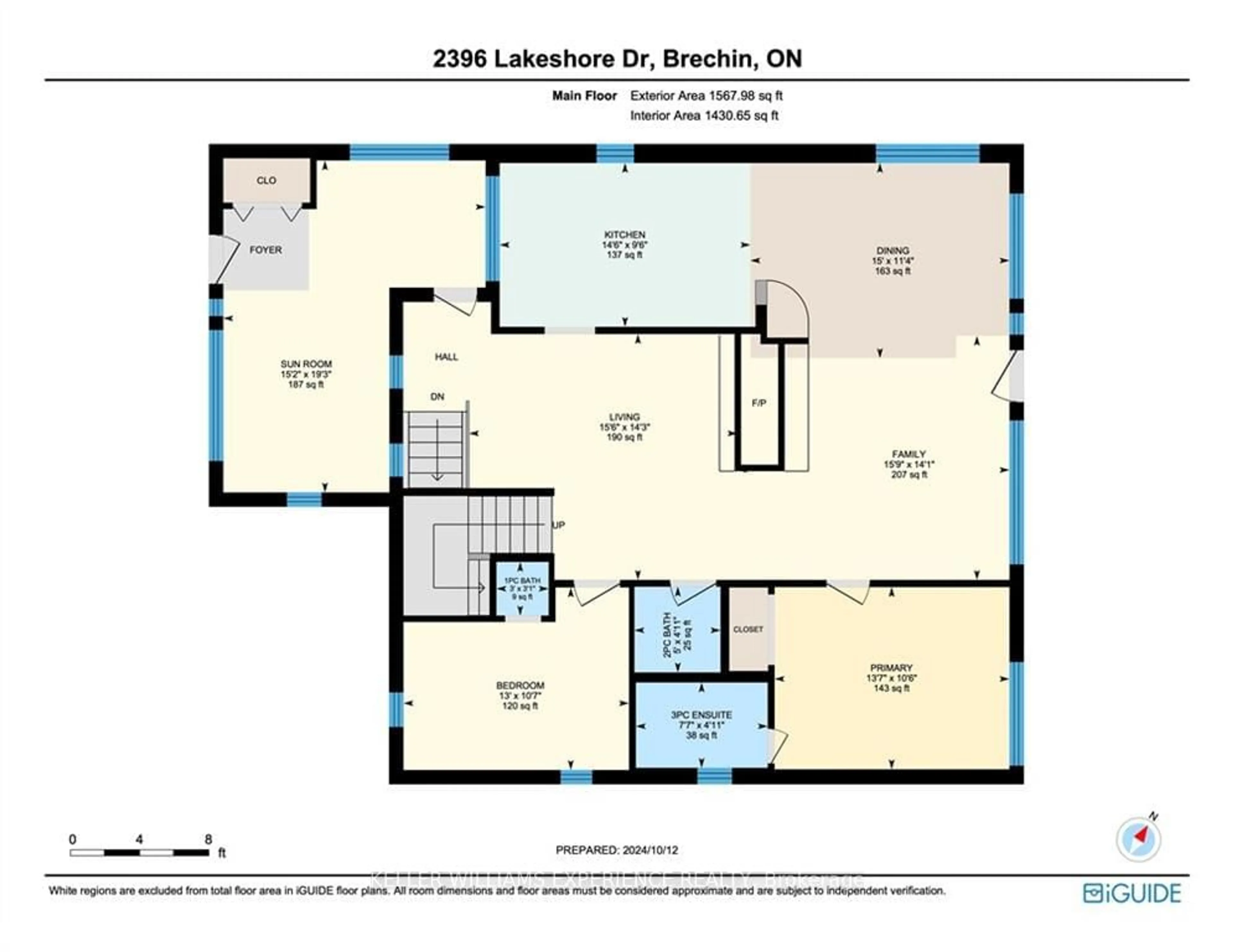 Floor plan for 2396 Lakeshore Dr, Ramara Ontario L0K 1B0