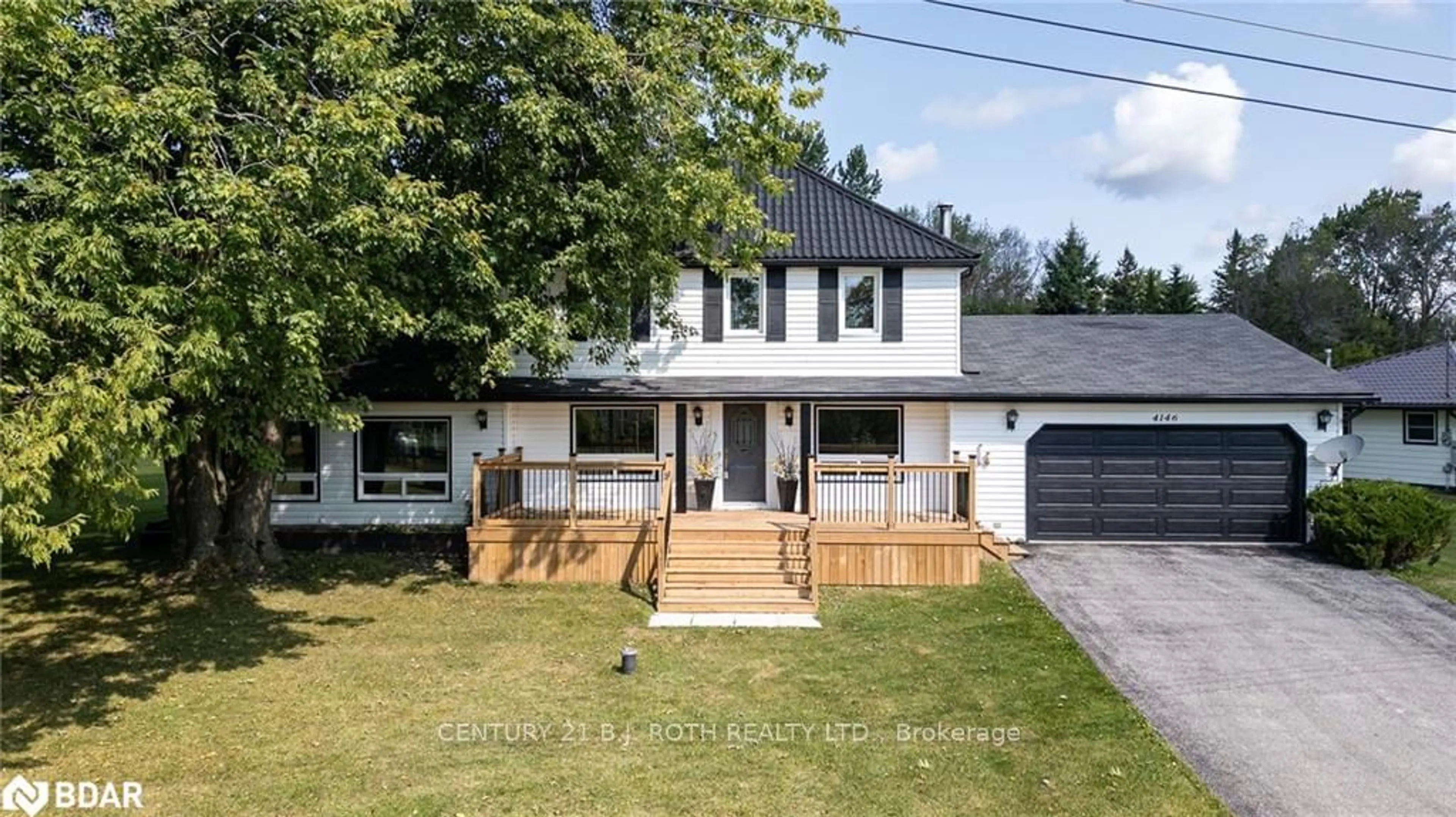 Frontside or backside of a home, cottage for 4146 Fountain Dr, Ramara Ontario L3V 0N5