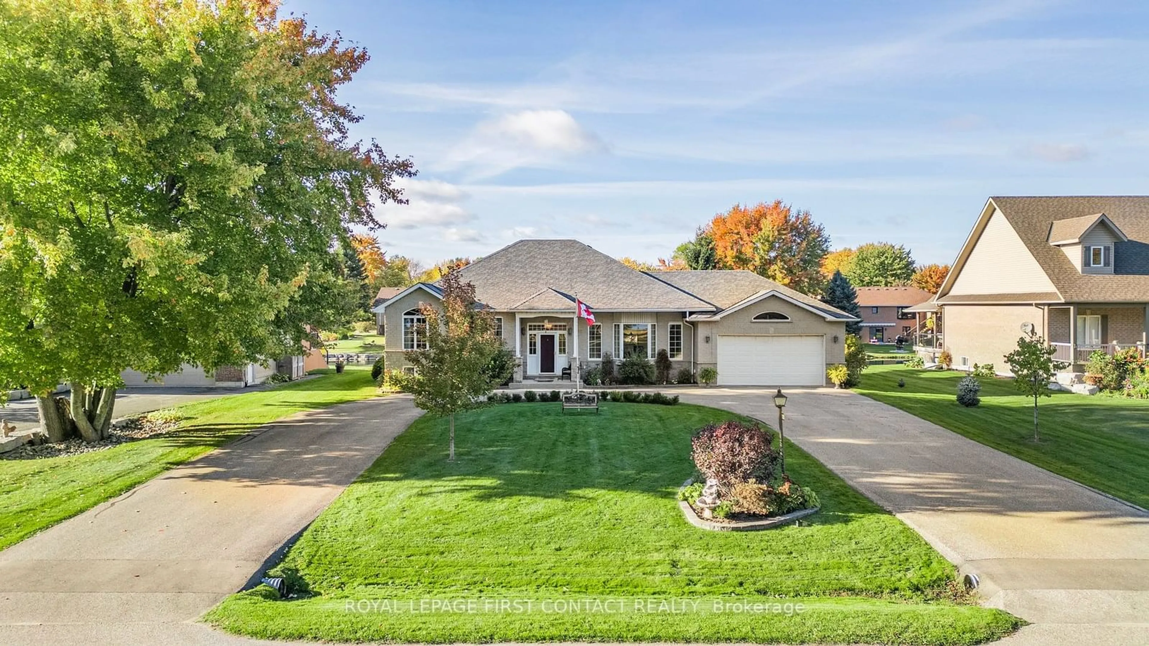 Frontside or backside of a home, the street view for 93 Bayshore Dr, Ramara Ontario L0K 1B0