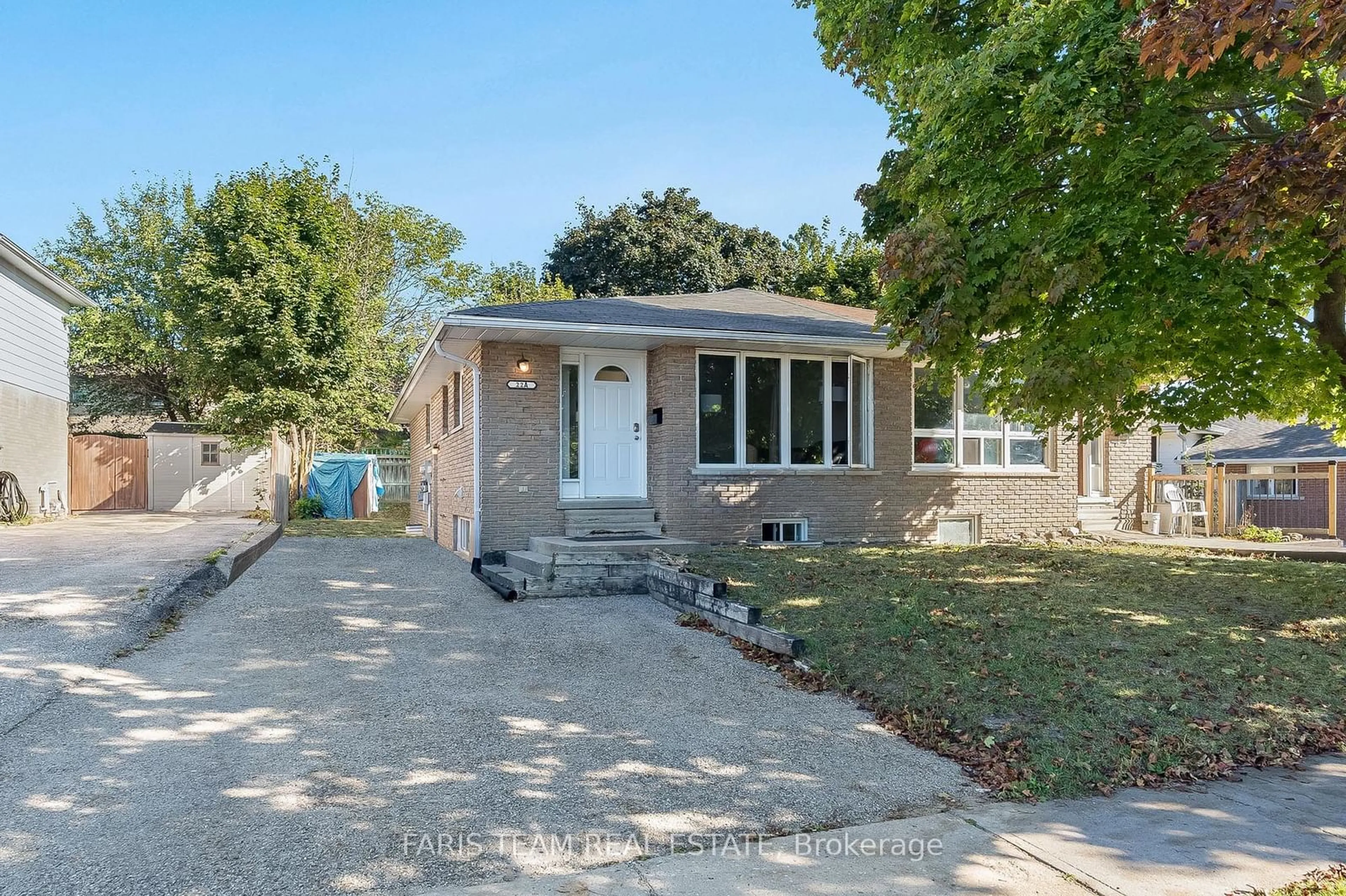 Frontside or backside of a home, the street view for 22A Bernick Dr, Barrie Ontario L4M 5J5