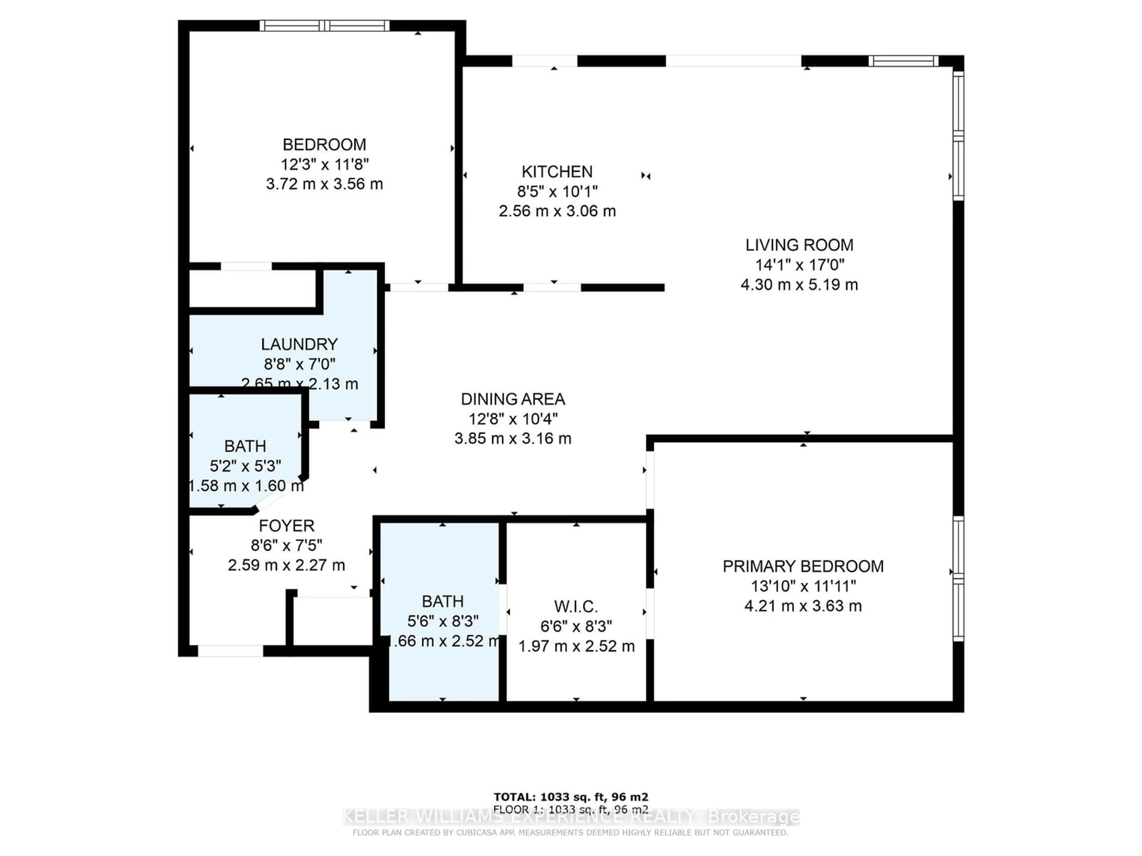 Floor plan for 19A Yonge St #105, Springwater Ontario L0L 1P0