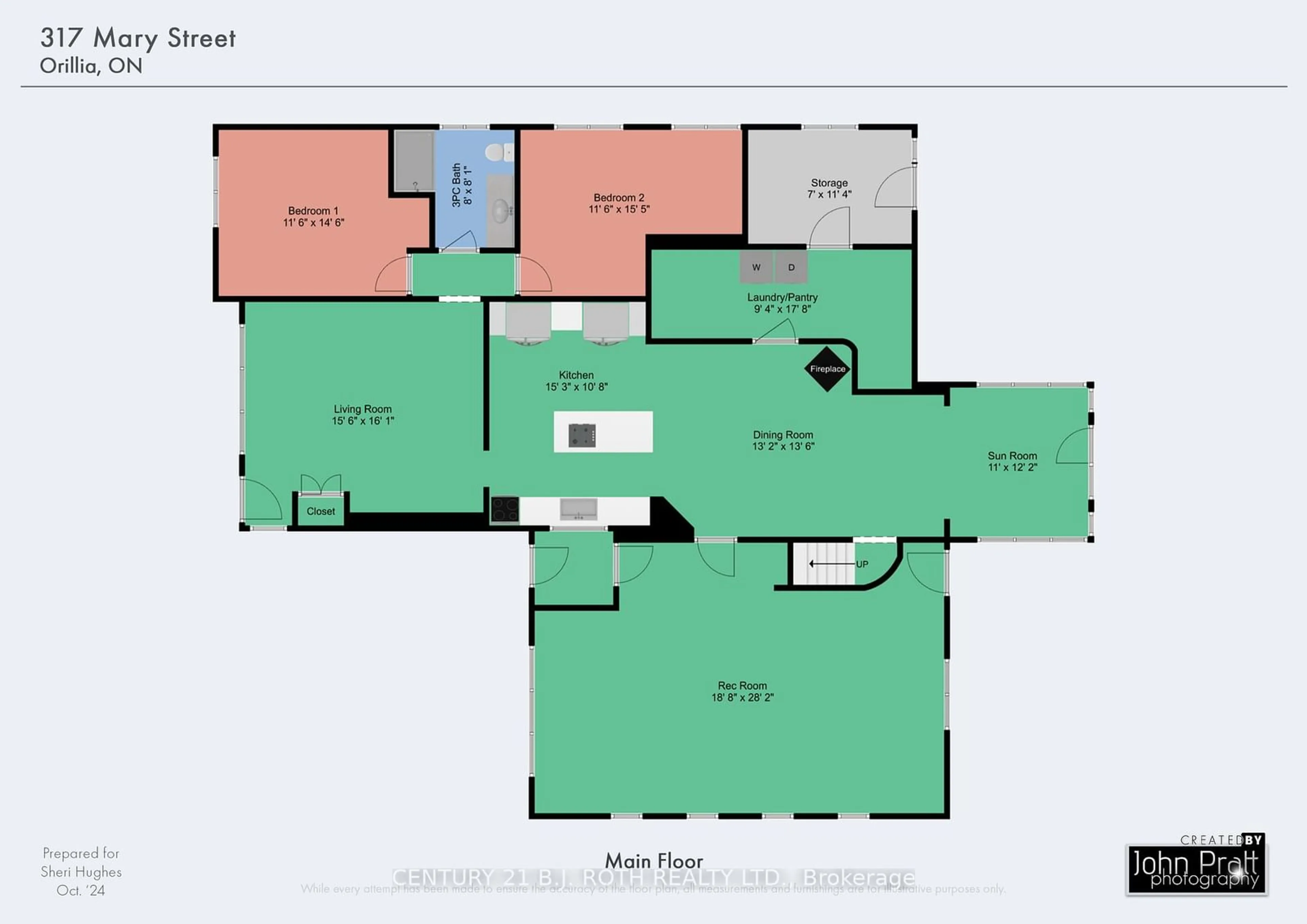 Floor plan for 317 Mary St, Orillia Ontario L3V 3E9