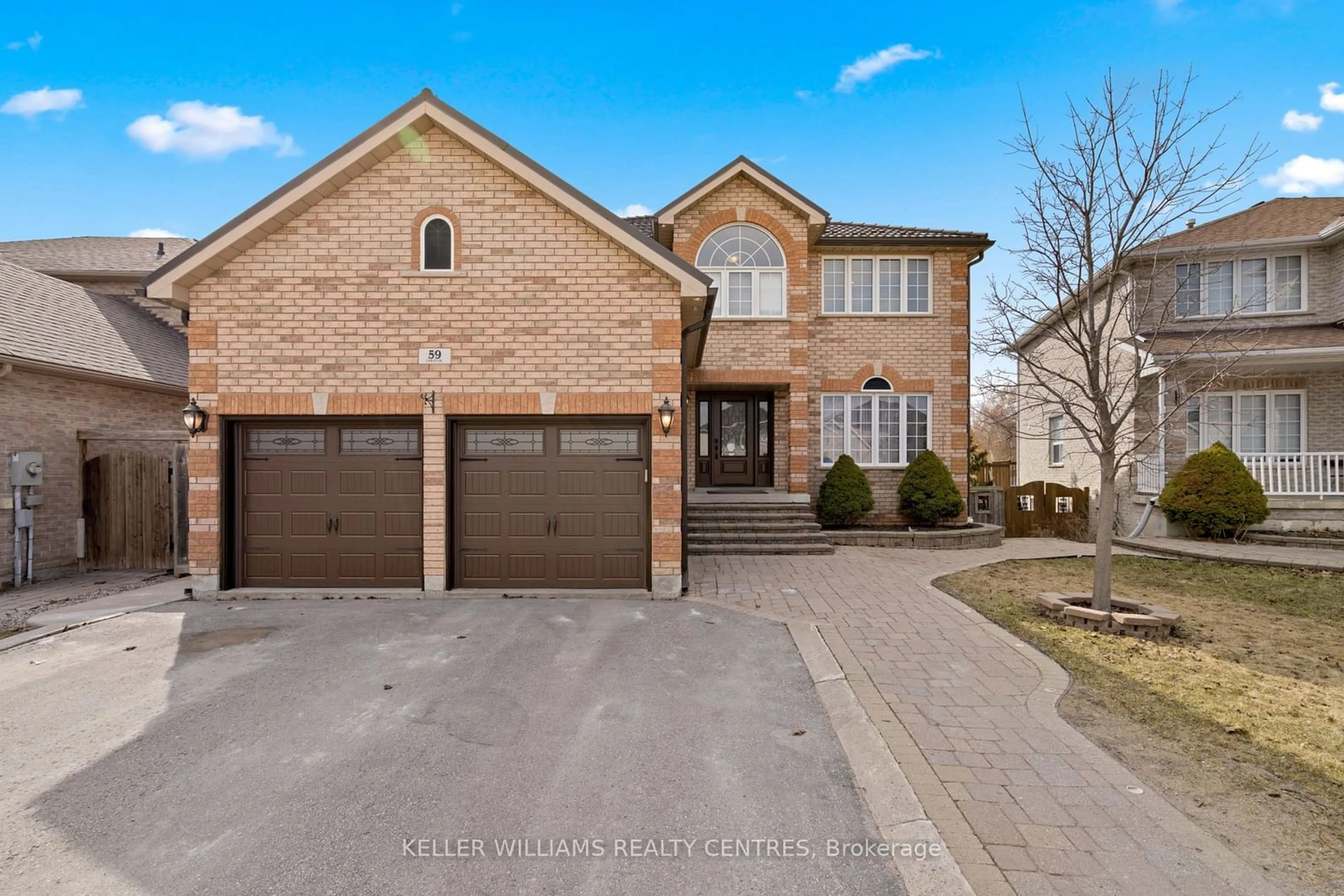 Frontside or backside of a home, the street view for 59 Carley Cres, Barrie Ontario L4N 0M8