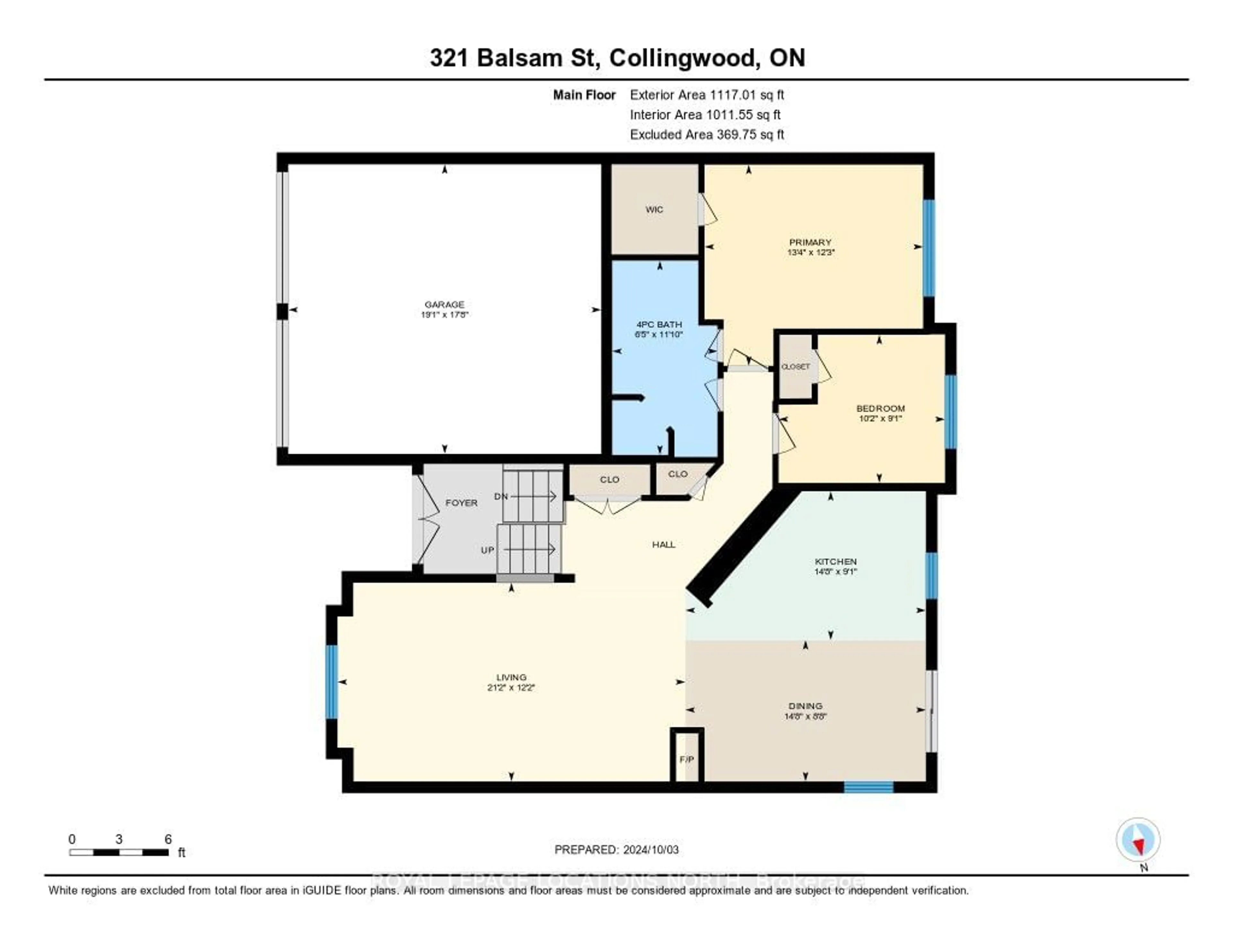 Floor plan for 321 Balsam St, Collingwood Ontario L9Y 5B9