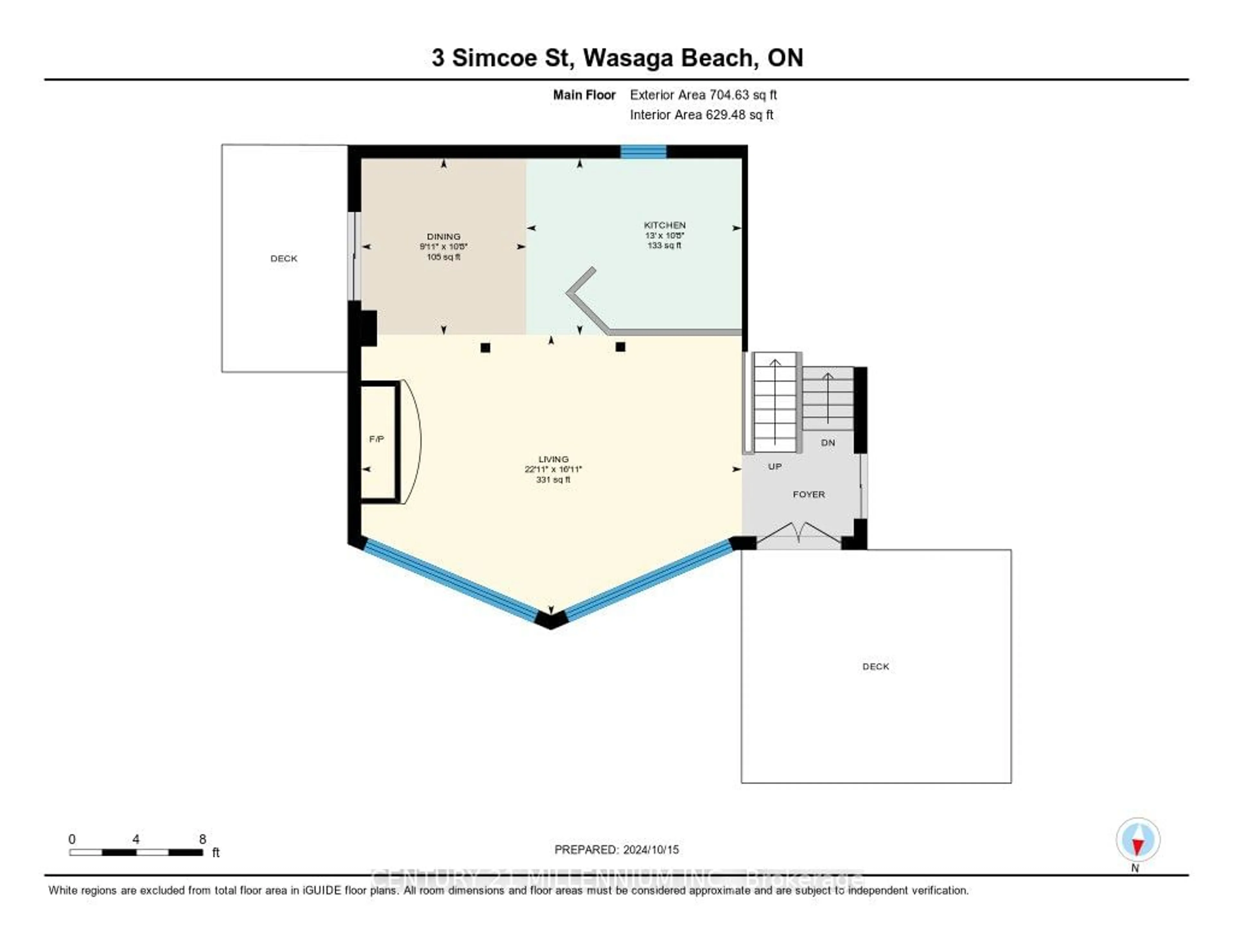 Floor plan for 3 Simcoe St, Wasaga Beach Ontario L9Z 1T3