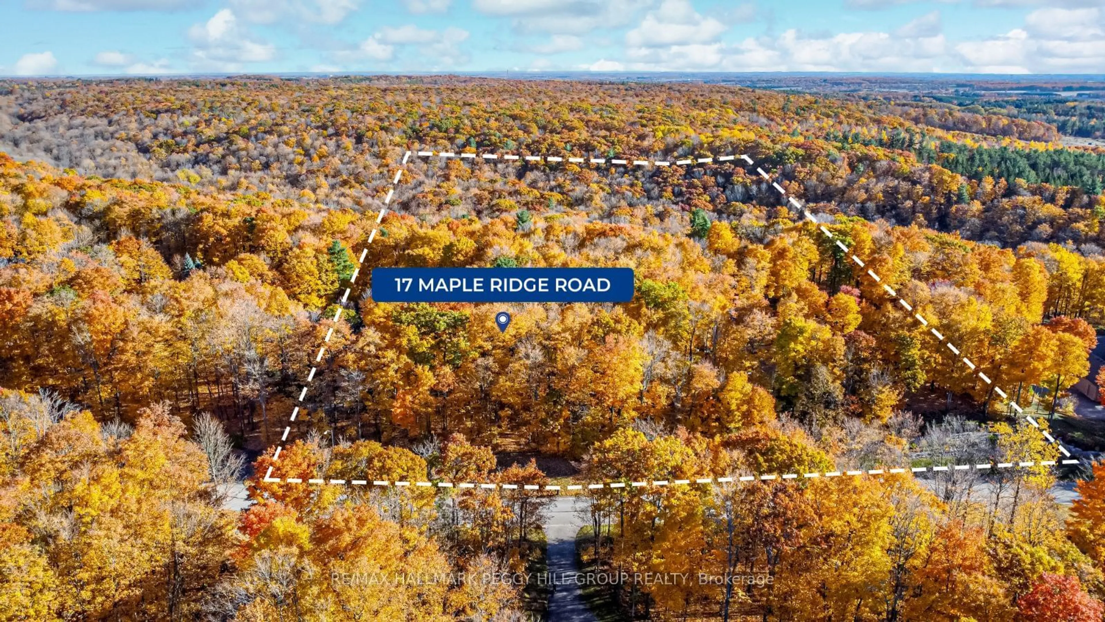 Picture of a map for 17 Maple Ridge Rd, Oro-Medonte Ontario L0L 2L0