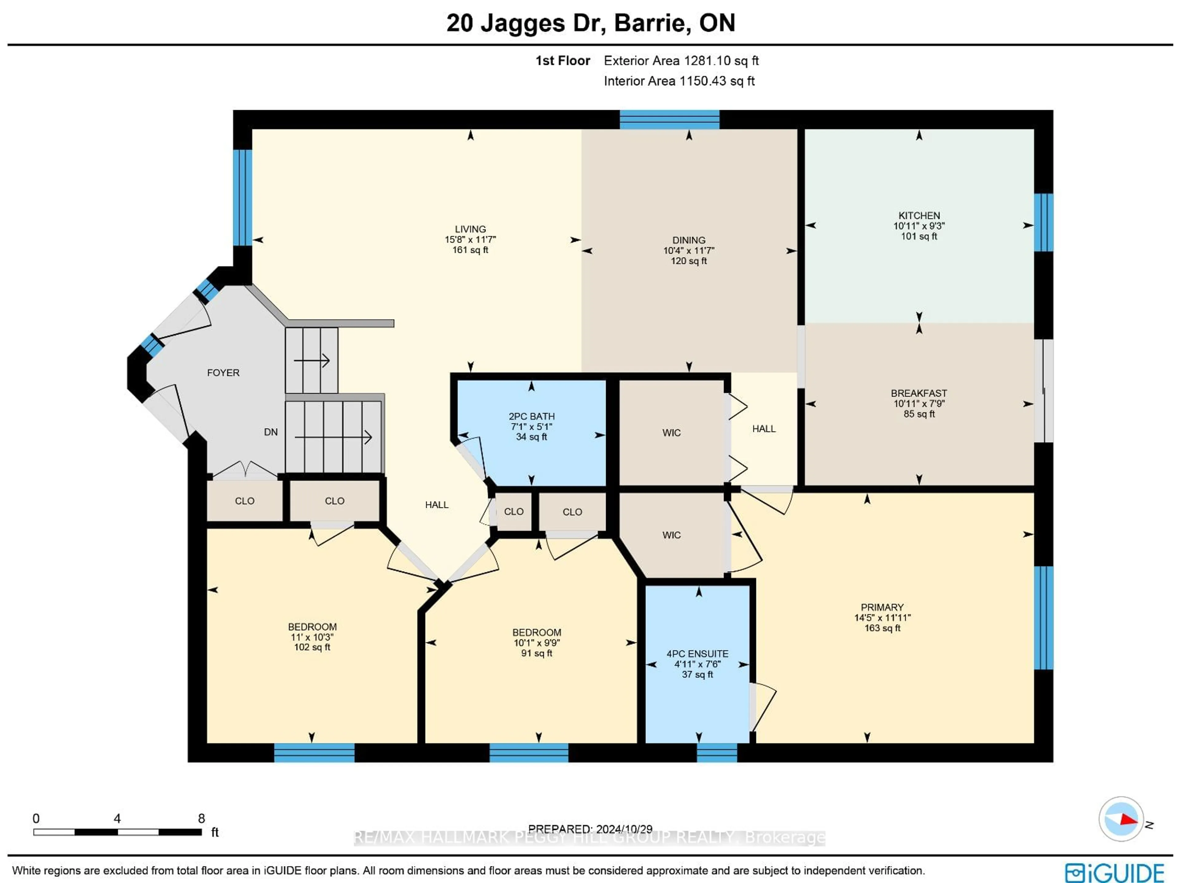 Floor plan for 20 Jagges Dr, Barrie Ontario L4N 0X1