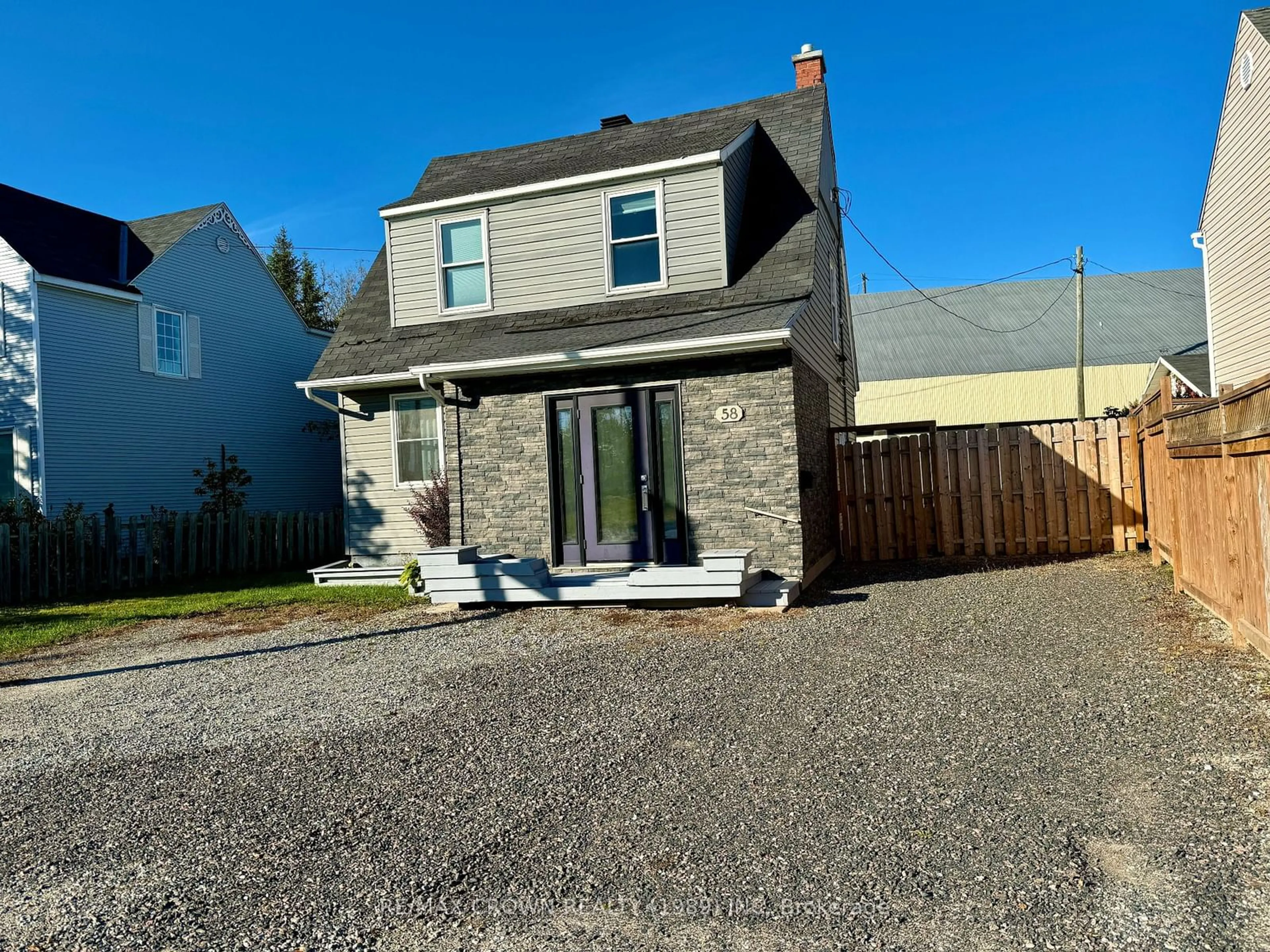 Frontside or backside of a home, cottage for 58 Riverside Dr, Kapuskasing Ontario P5N 1A9