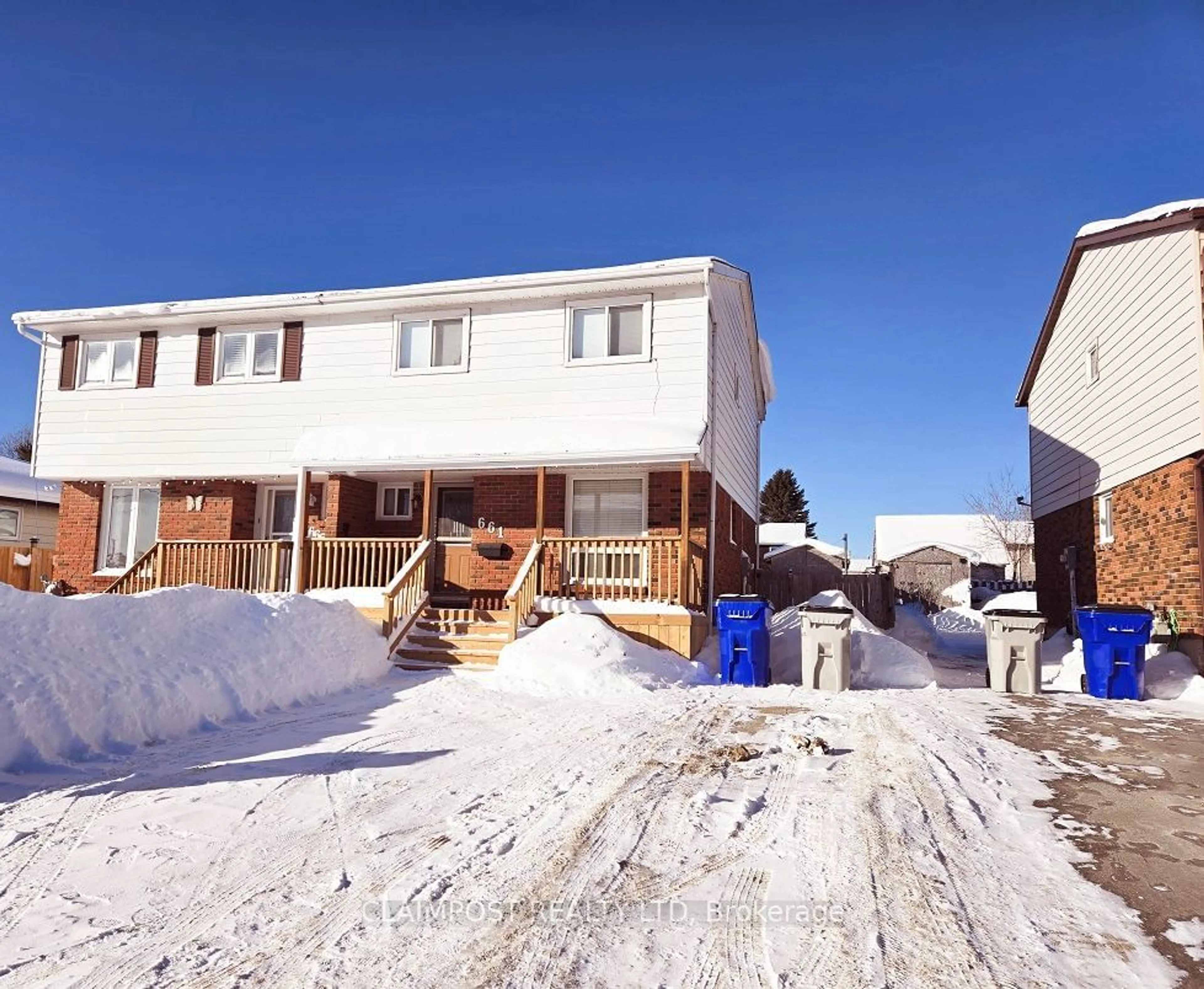 A pic from outside/outdoor area/front of a property/back of a property/a pic from drone, street for 661 Mountjoy St, Timmins Ontario P4N 7Z4