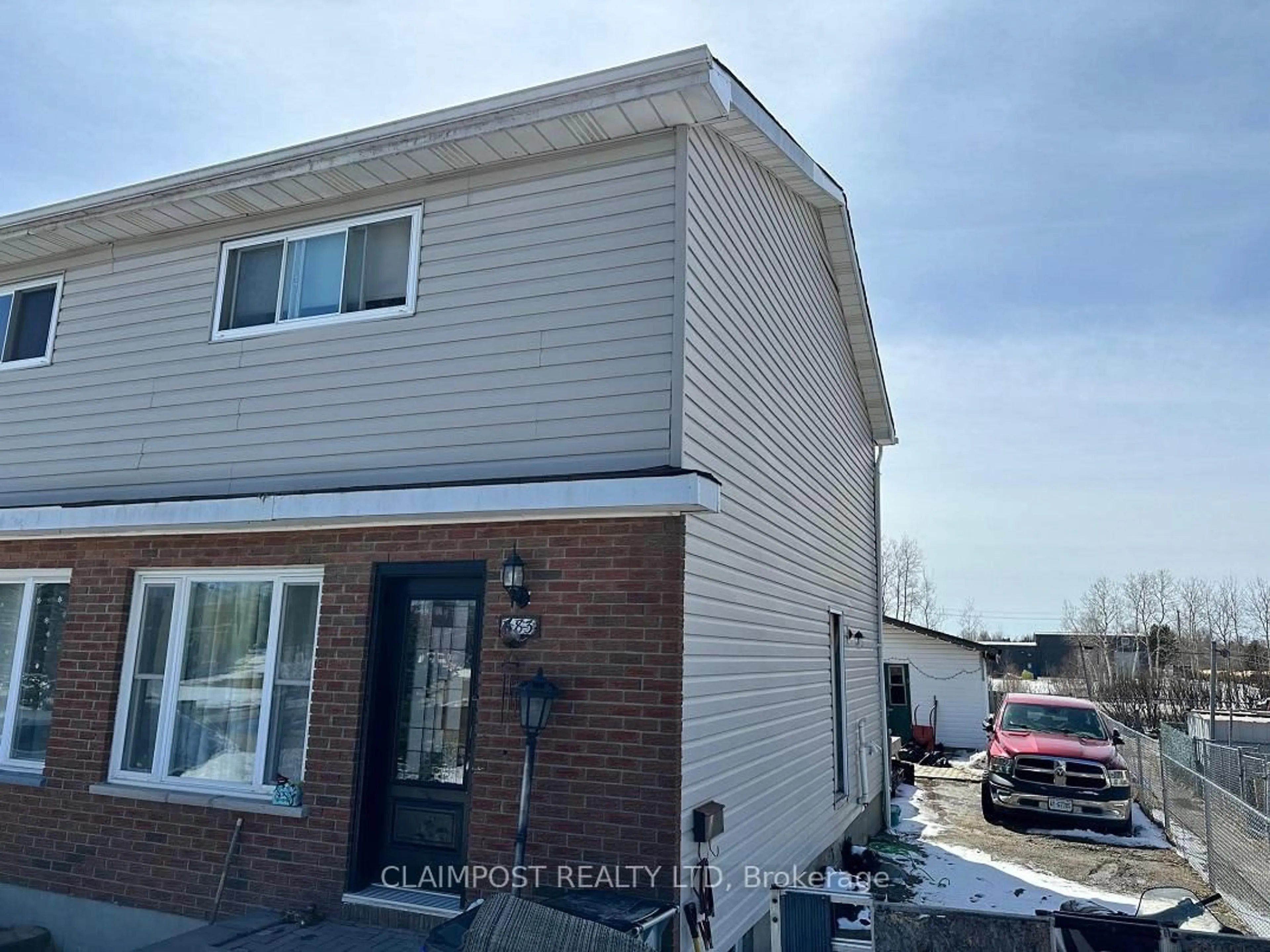 Home with vinyl exterior material, street for 683 Emilie St, Timmins Ontario P4N 5K2