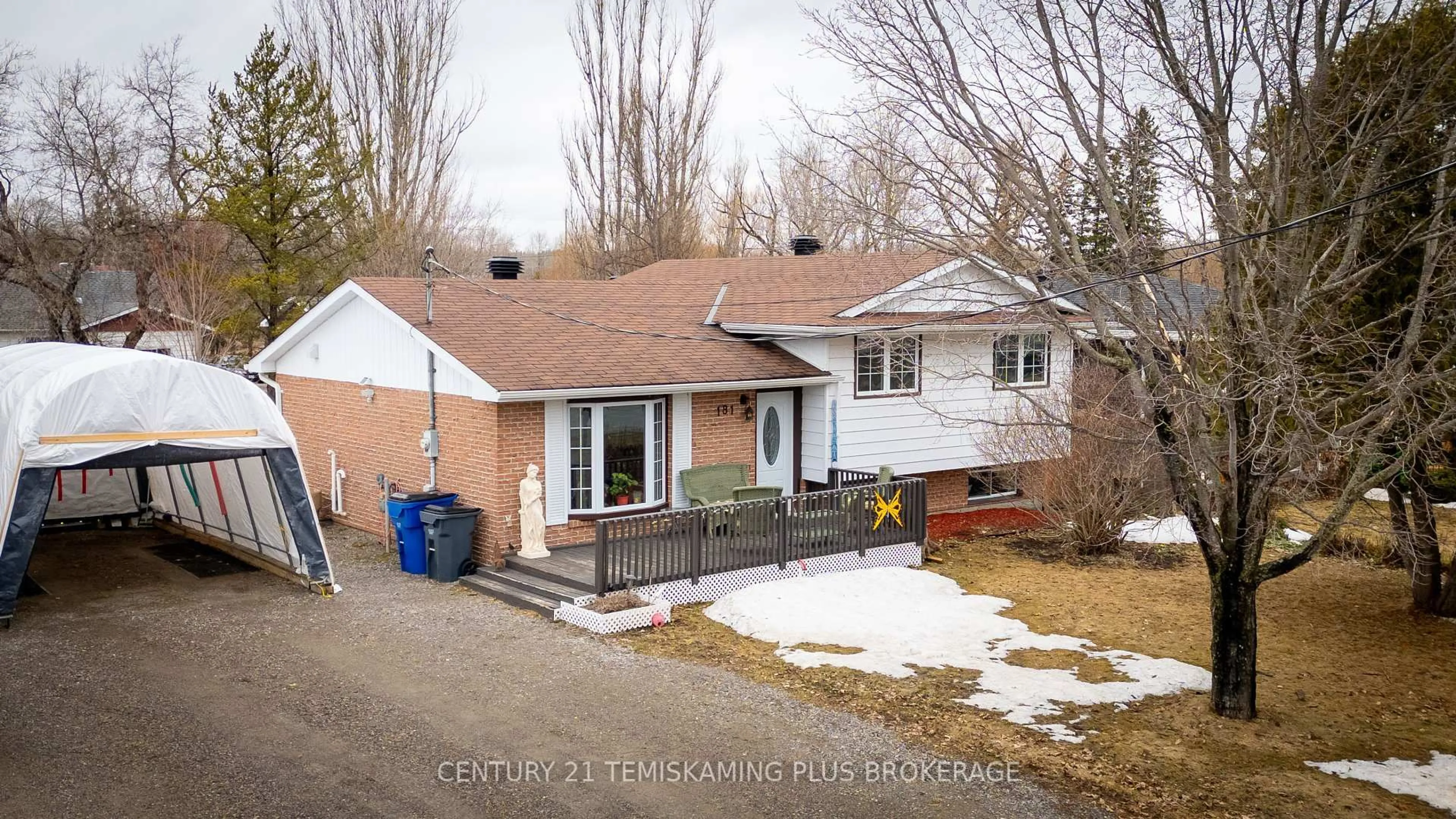 A pic from outside/outdoor area/front of a property/back of a property/a pic from drone, street for 181 Carter Blvd, Temiskaming Shores Ontario P0J 1R0