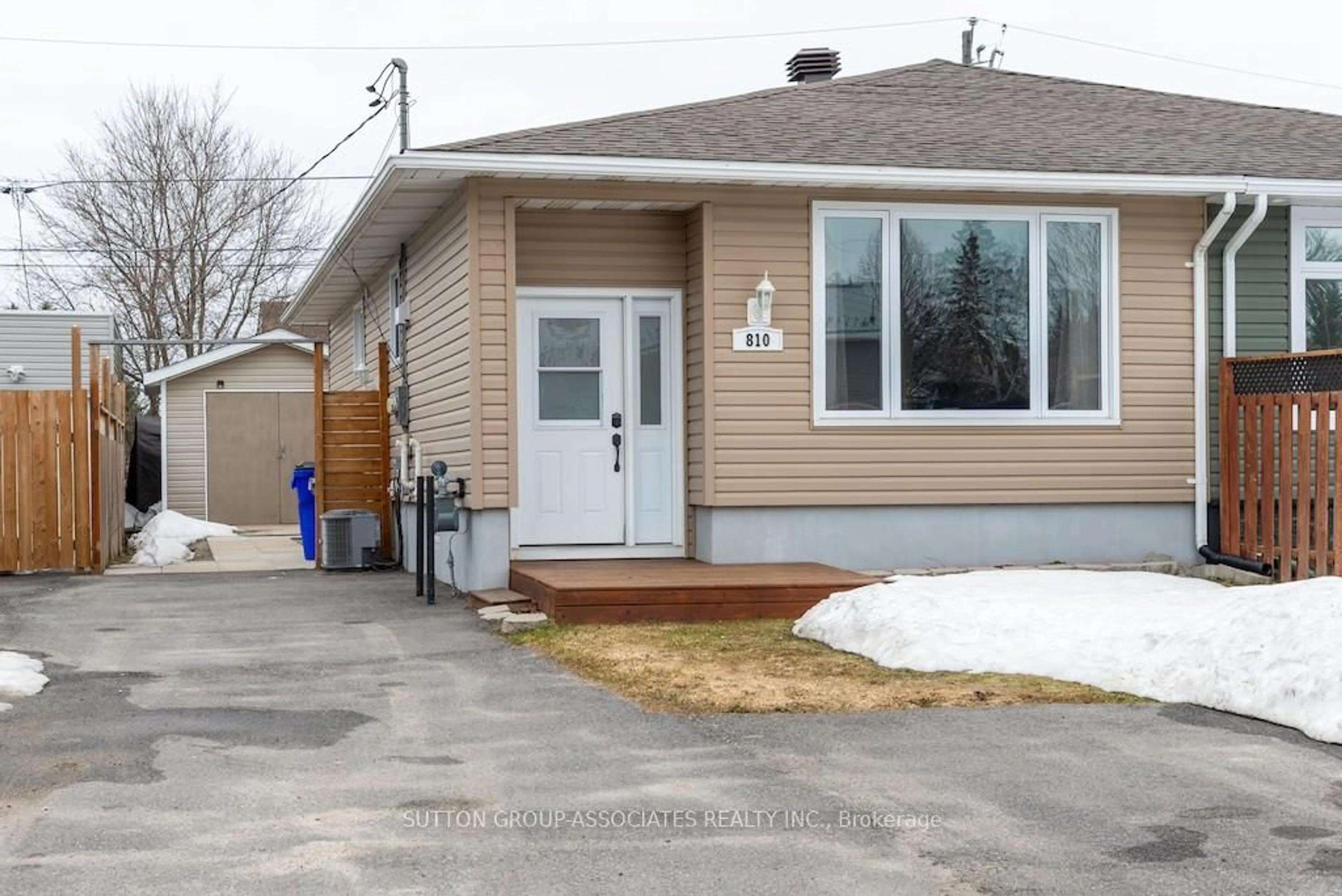 Home with vinyl exterior material, street for 810 McClinton Dr, Timmins Ontario P4N 4P8