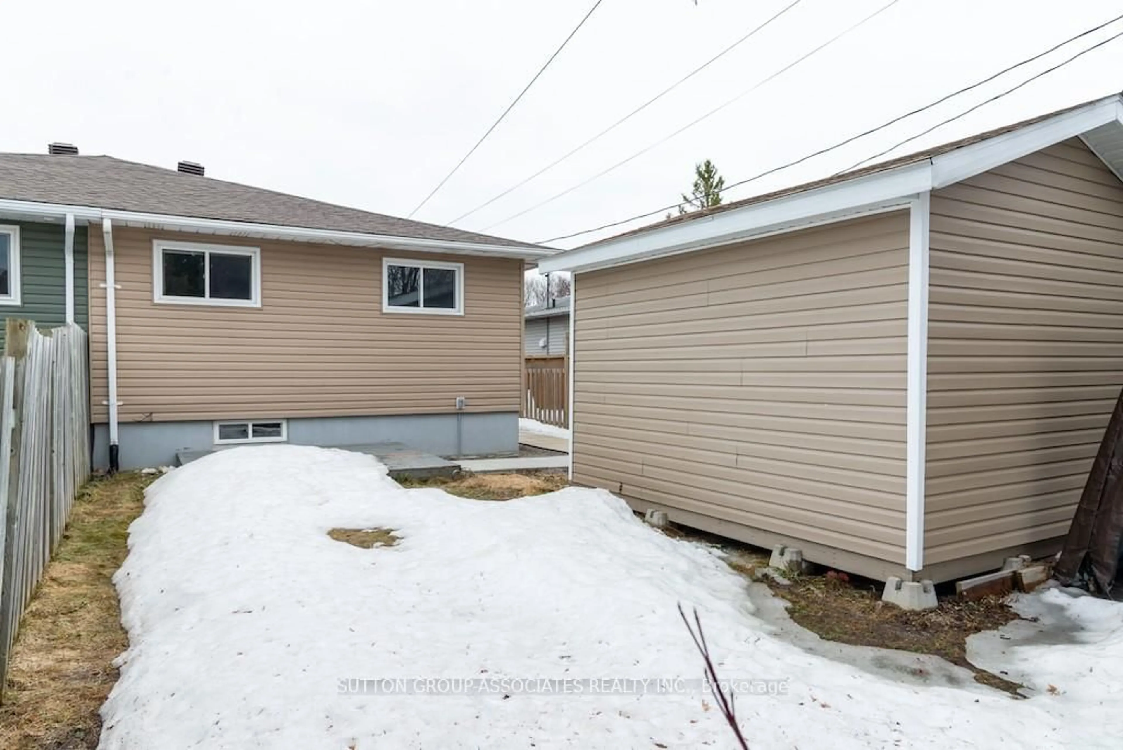 Home with vinyl exterior material, street for 810 McClinton Dr, Timmins Ontario P4N 4P8