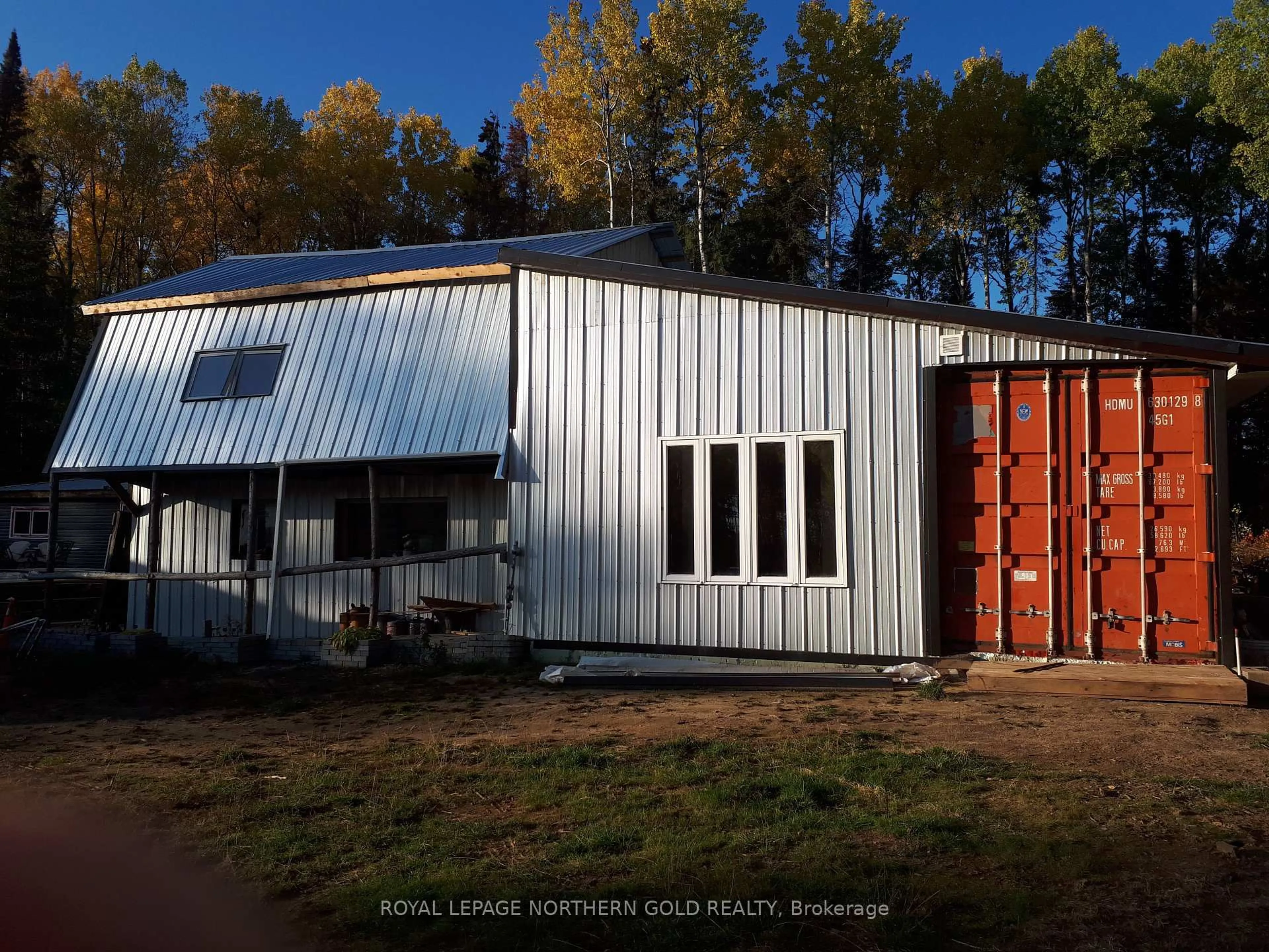 Home with vinyl exterior material, building for 1 Davey Lowe Rd, Larder Lake Ontario P0K 1L0