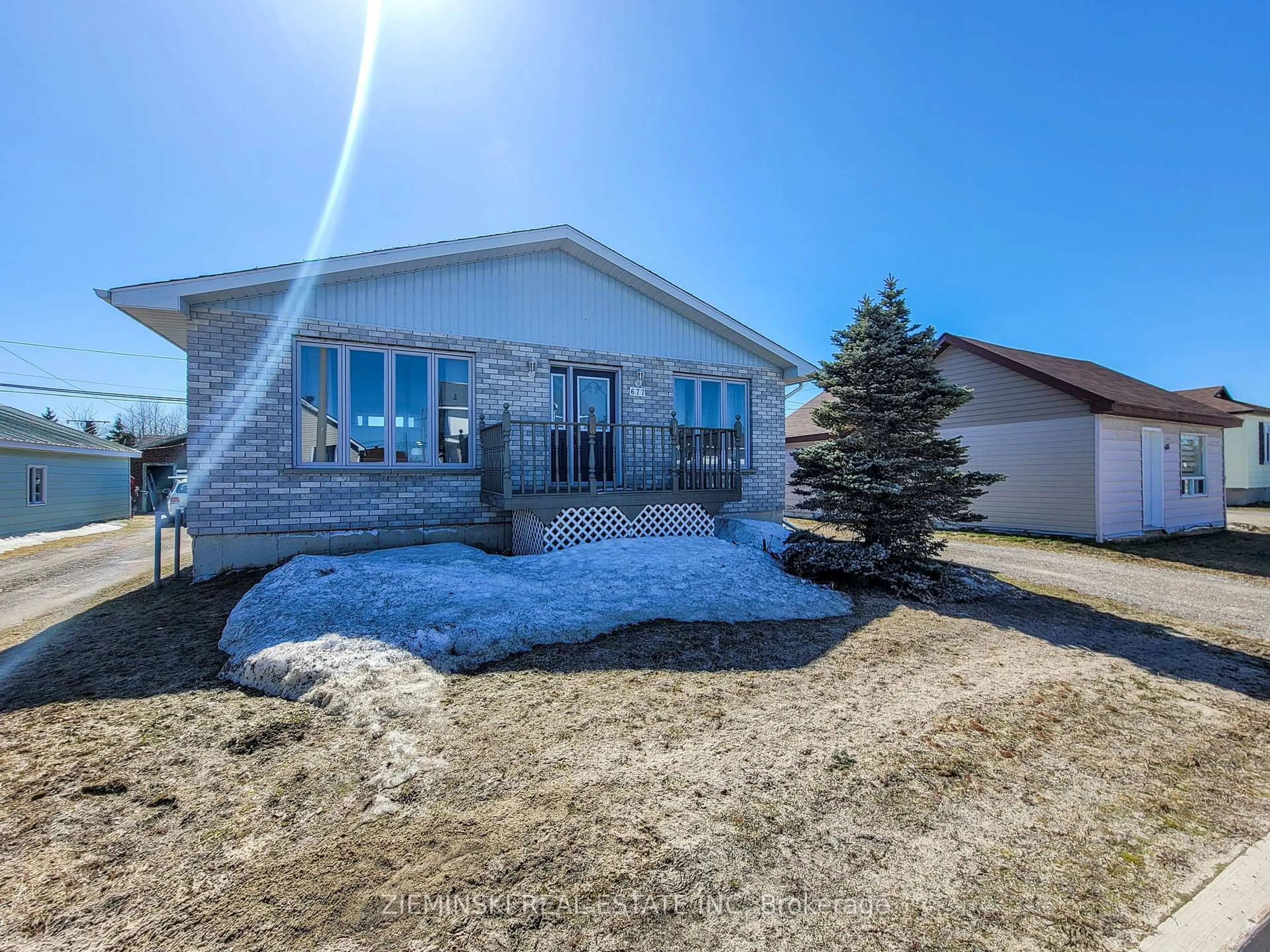 A pic from outside/outdoor area/front of a property/back of a property/a pic from drone, unknown for 677 Victoria Rd, Iroquois Falls Ontario P0K 1G0