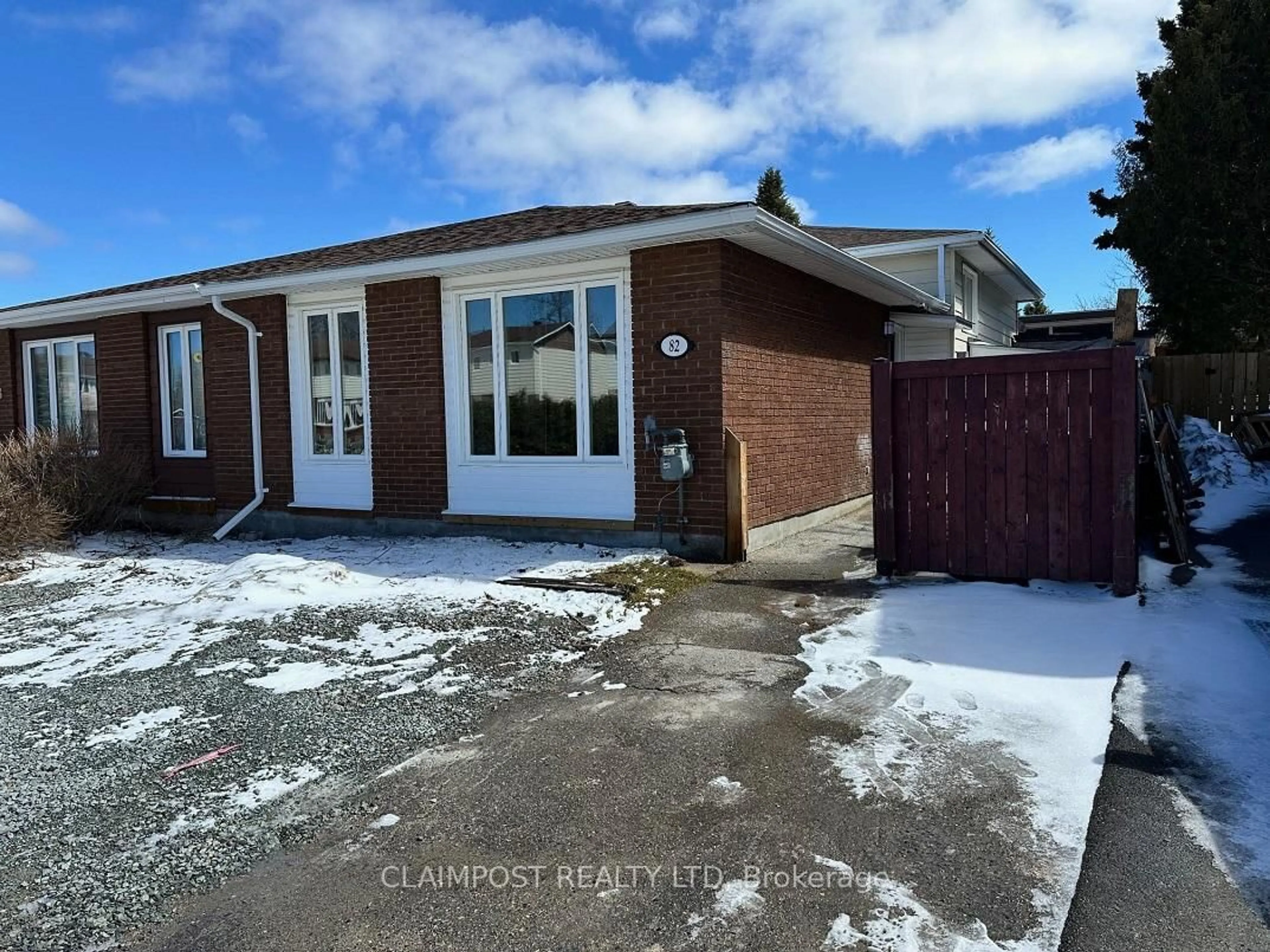 Home with brick exterior material, street for 82 Graham Lane, Timmins Ontario P4N 7Z6