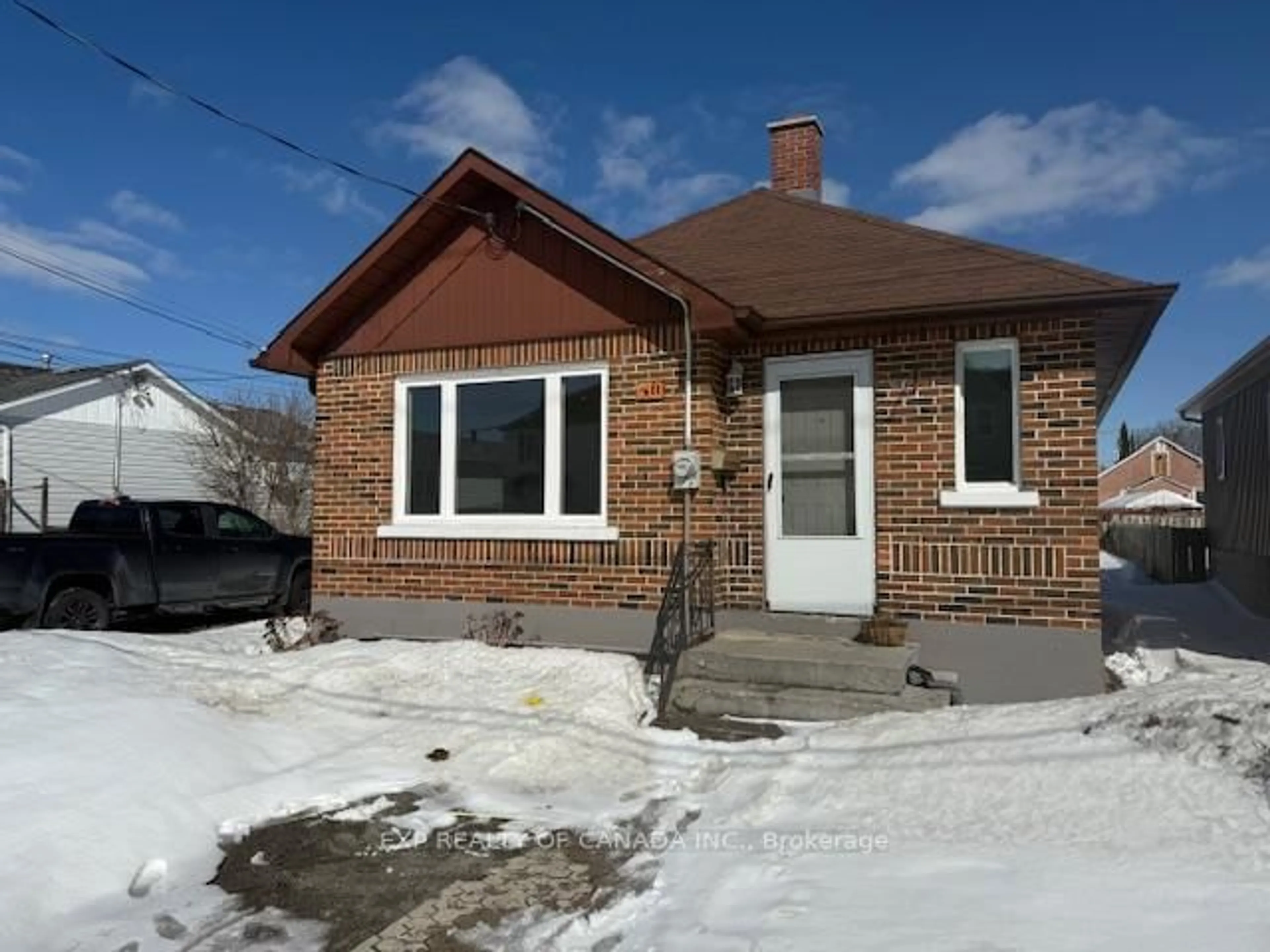 Home with brick exterior material, street for 410 Maple St, Timmins Ontario P4N 1Z8