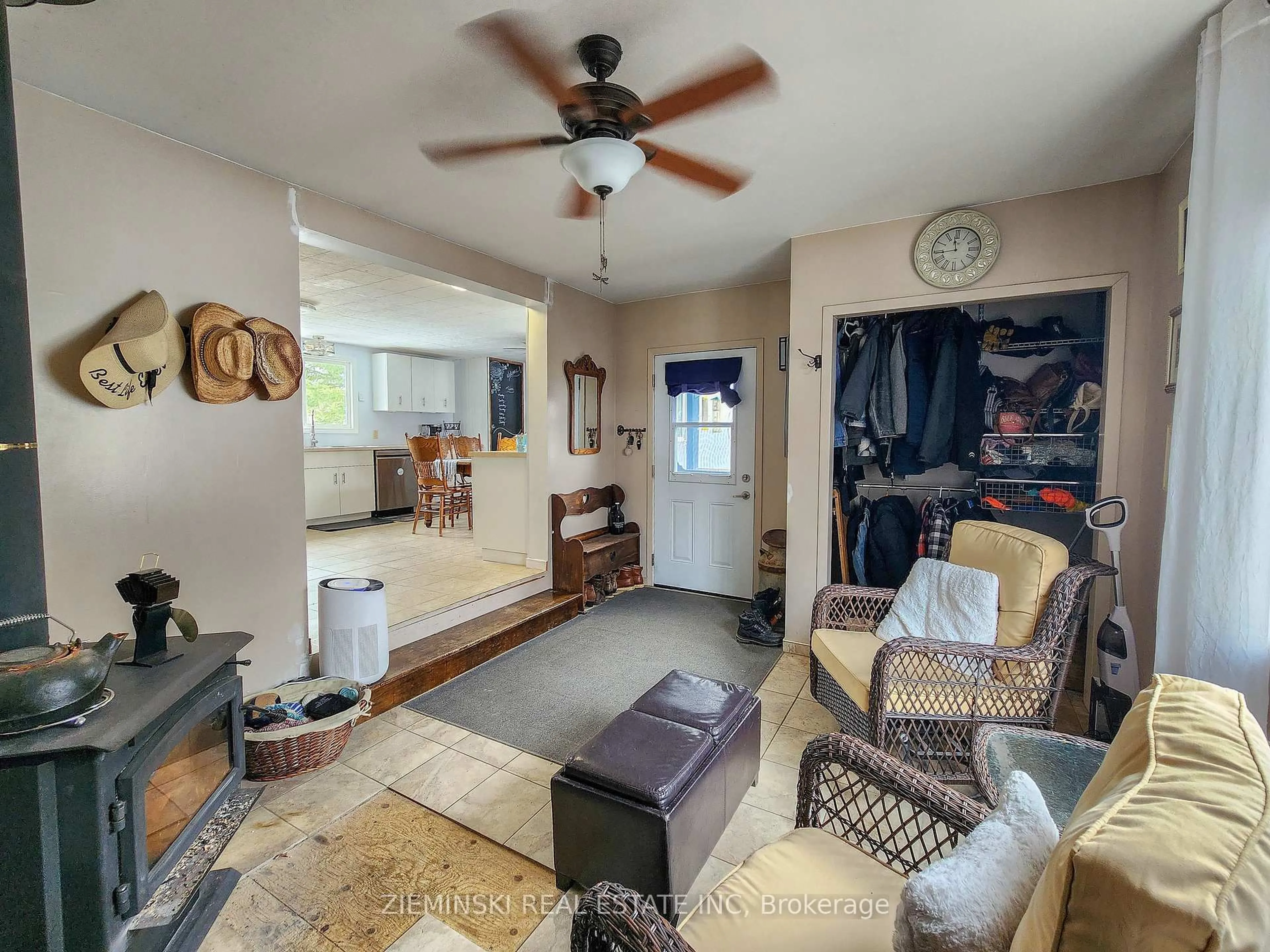 Living room with furniture, unknown for 8885 11 Highway #21, Iroquois Falls Ontario P0K 1G0