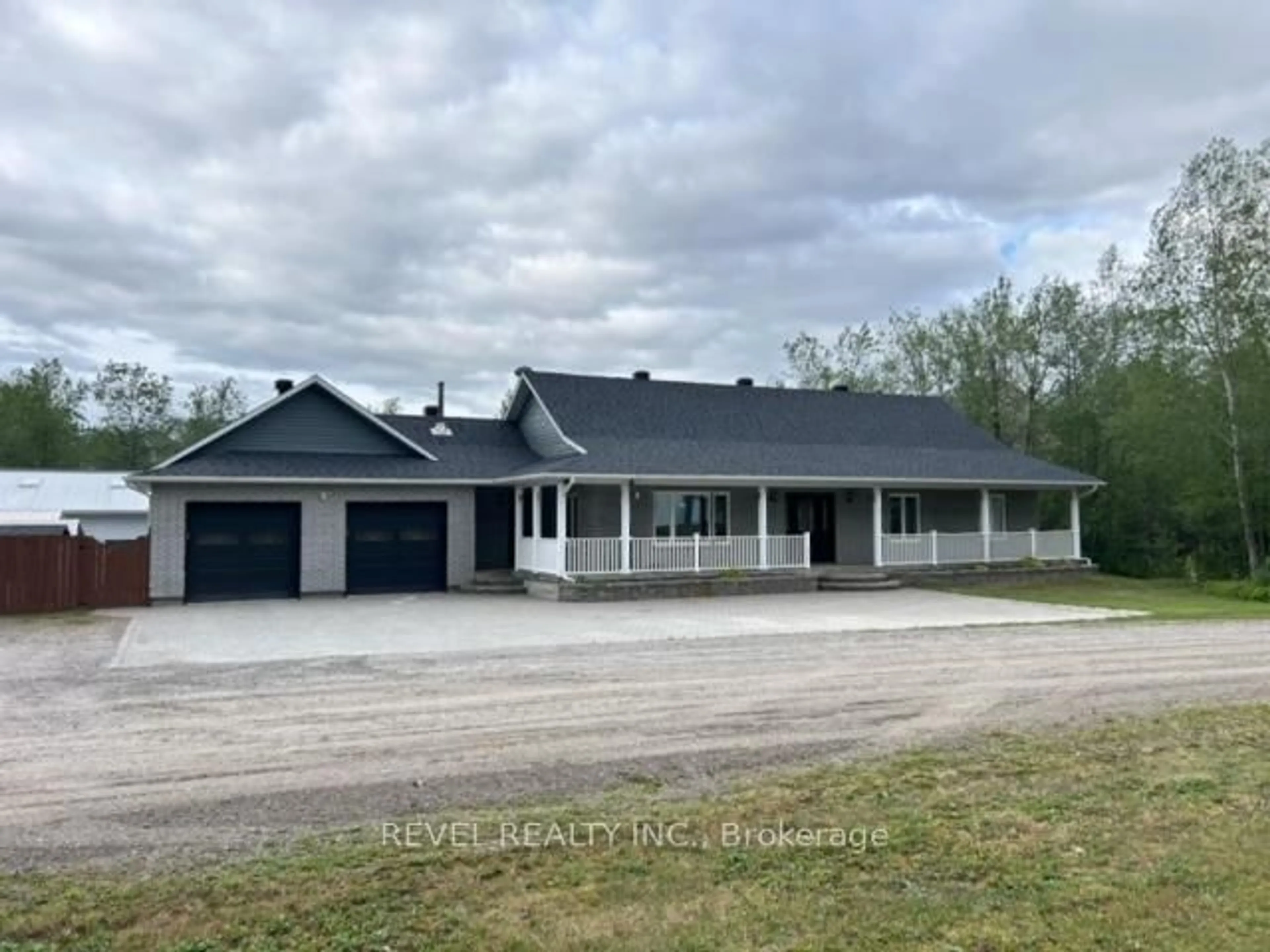 A pic from outside/outdoor area/front of a property/back of a property/a pic from drone, unknown for 2008 Connaught Rd, Timmins Ontario P0N 1A0