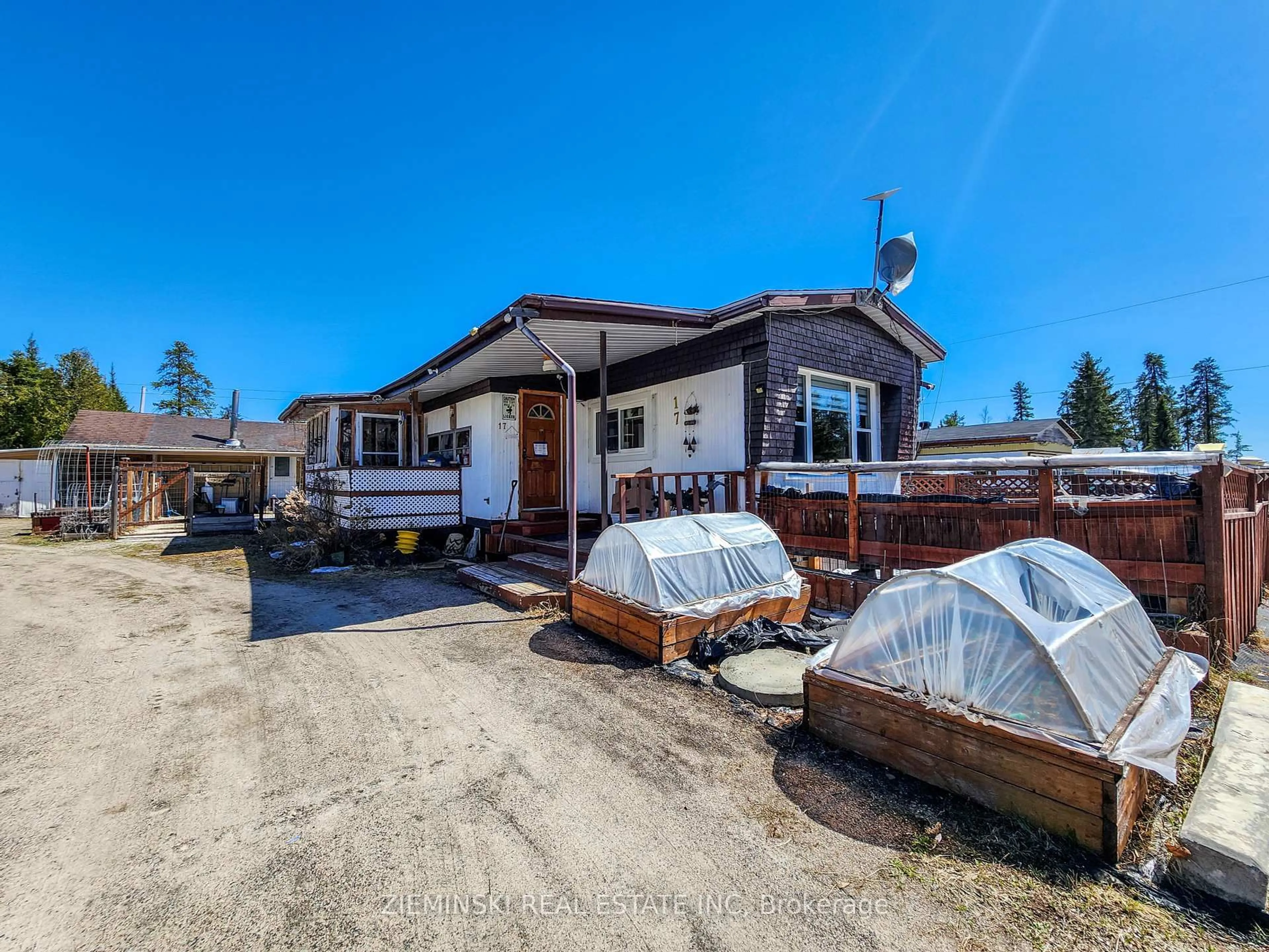 A pic from outside/outdoor area/front of a property/back of a property/a pic from drone, street for 8885 11 Highway #17, Iroquois Falls Ontario P0K 1G0