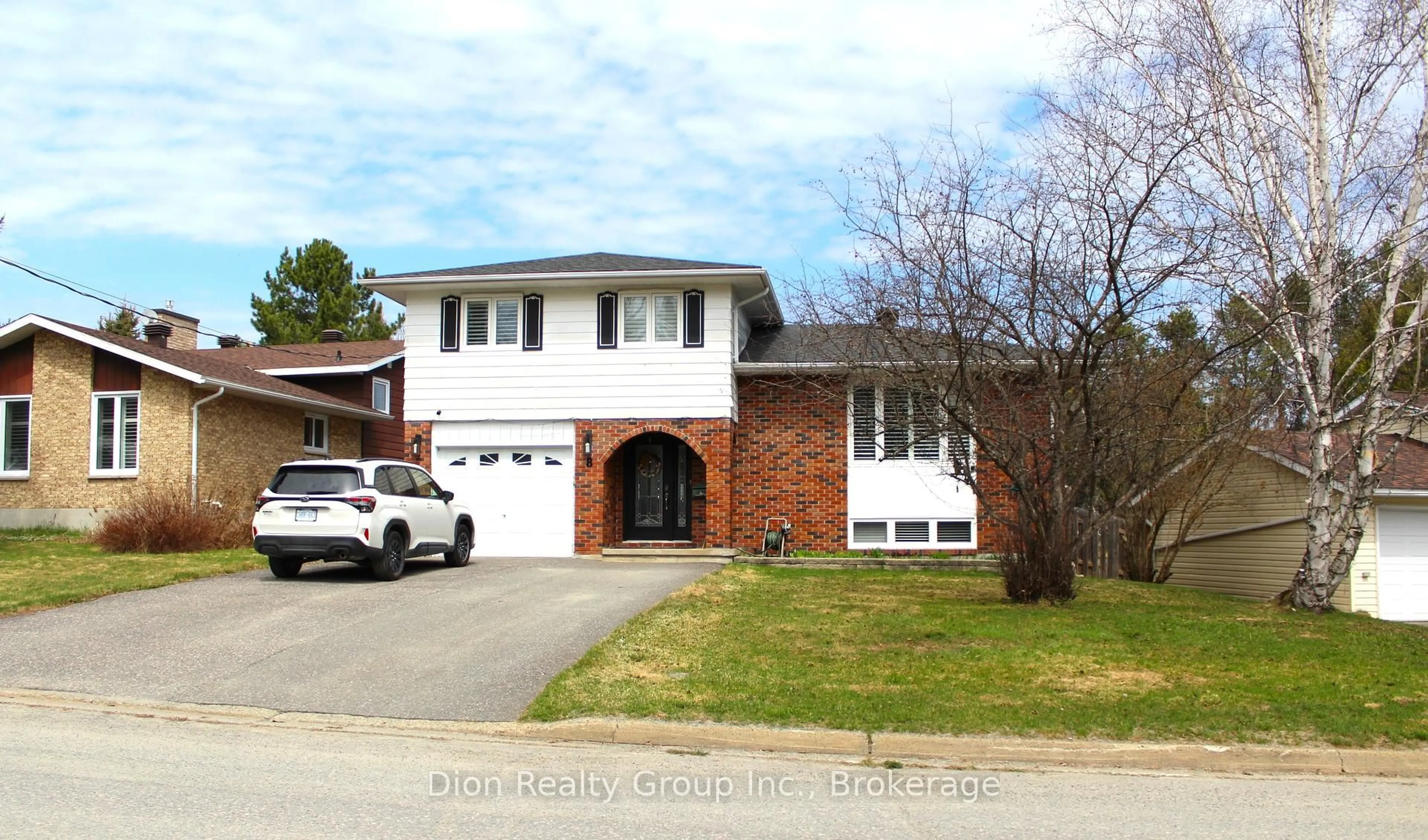 Home with brick exterior material, street for 8 Hillcrest Dr, Kirkland Lake Ontario P2N 3M4