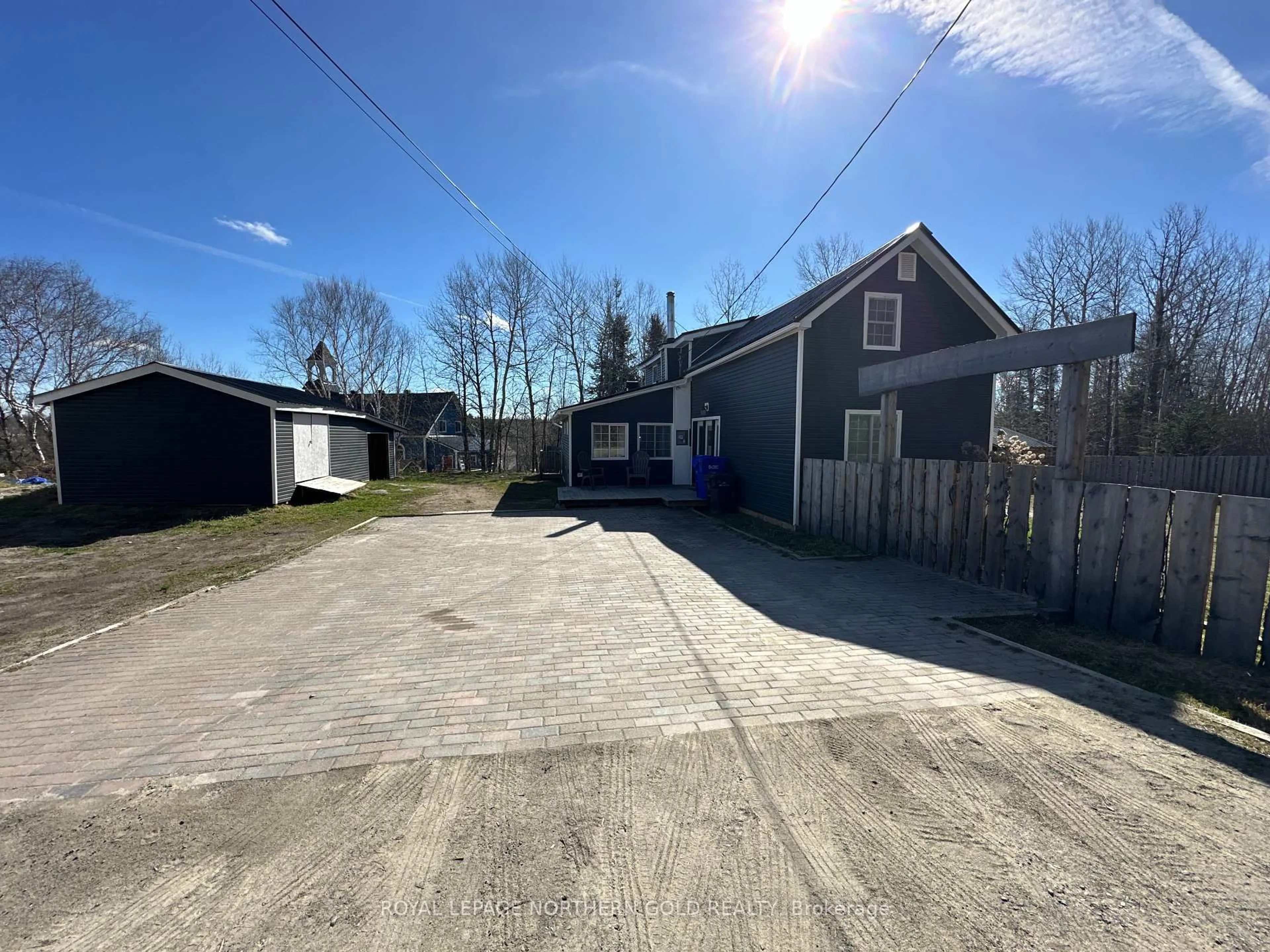 A pic from outside/outdoor area/front of a property/back of a property/a pic from drone, street for 42 Swastika Ave, Kirkland Lake Ontario P0K 1T0