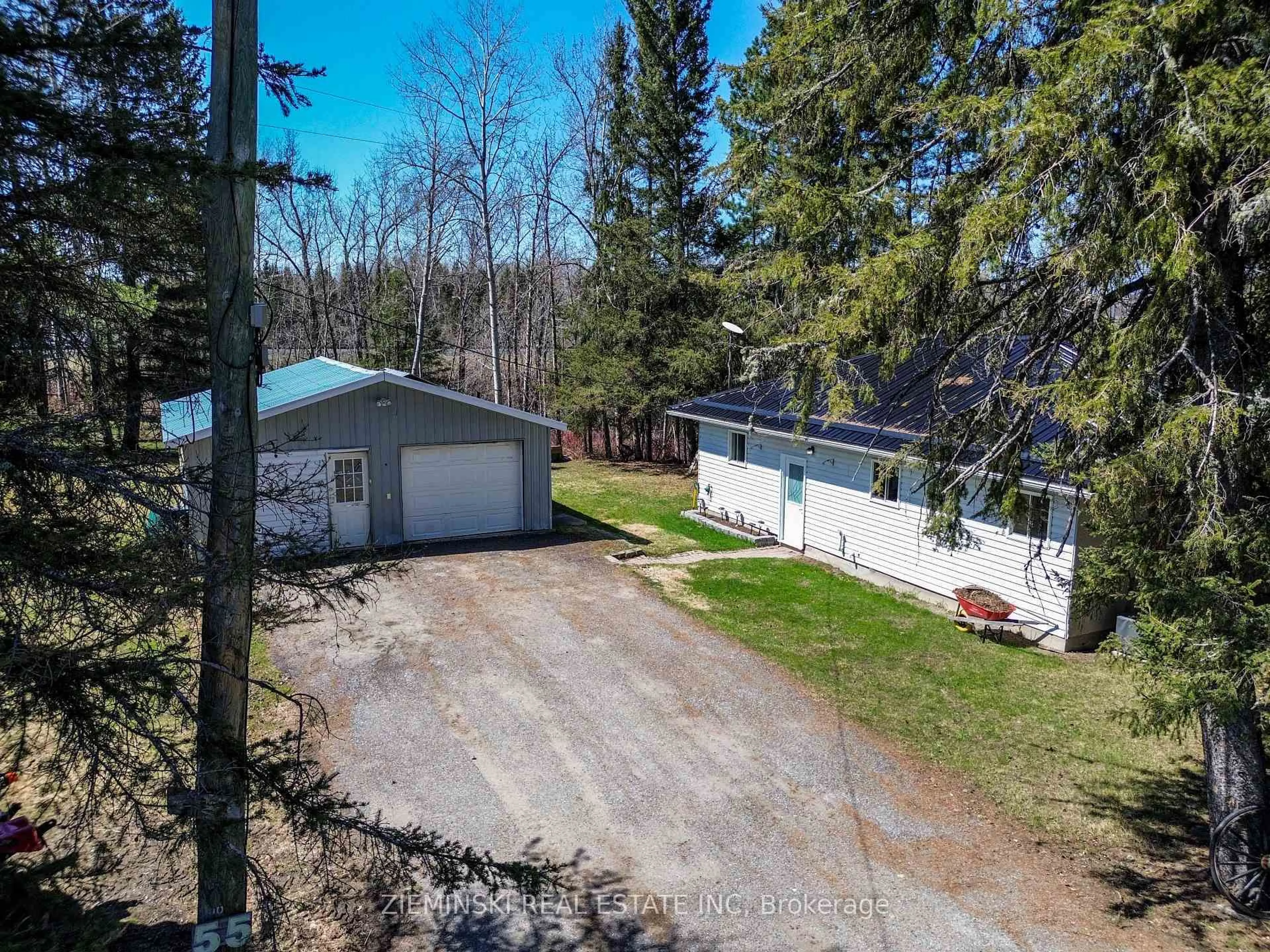 A pic from outside/outdoor area/front of a property/back of a property/a pic from drone, unknown for 55 Second St, Black River Matheson Ontario P0K 1N0