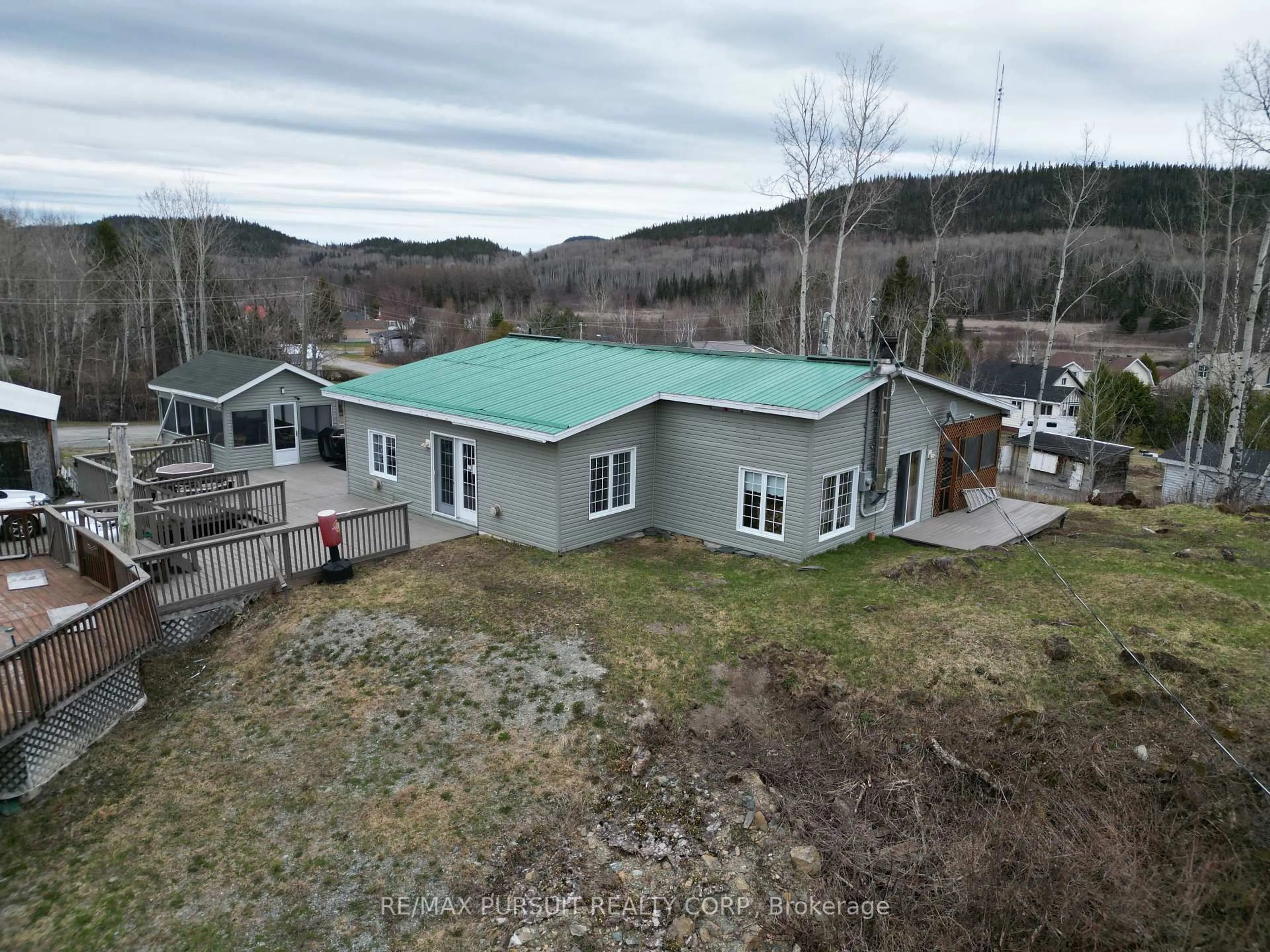 A pic from outside/outdoor area/front of a property/back of a property/a pic from drone, building for 8 Townsley Ave, Kirkland Lake Ontario P0K 1X0