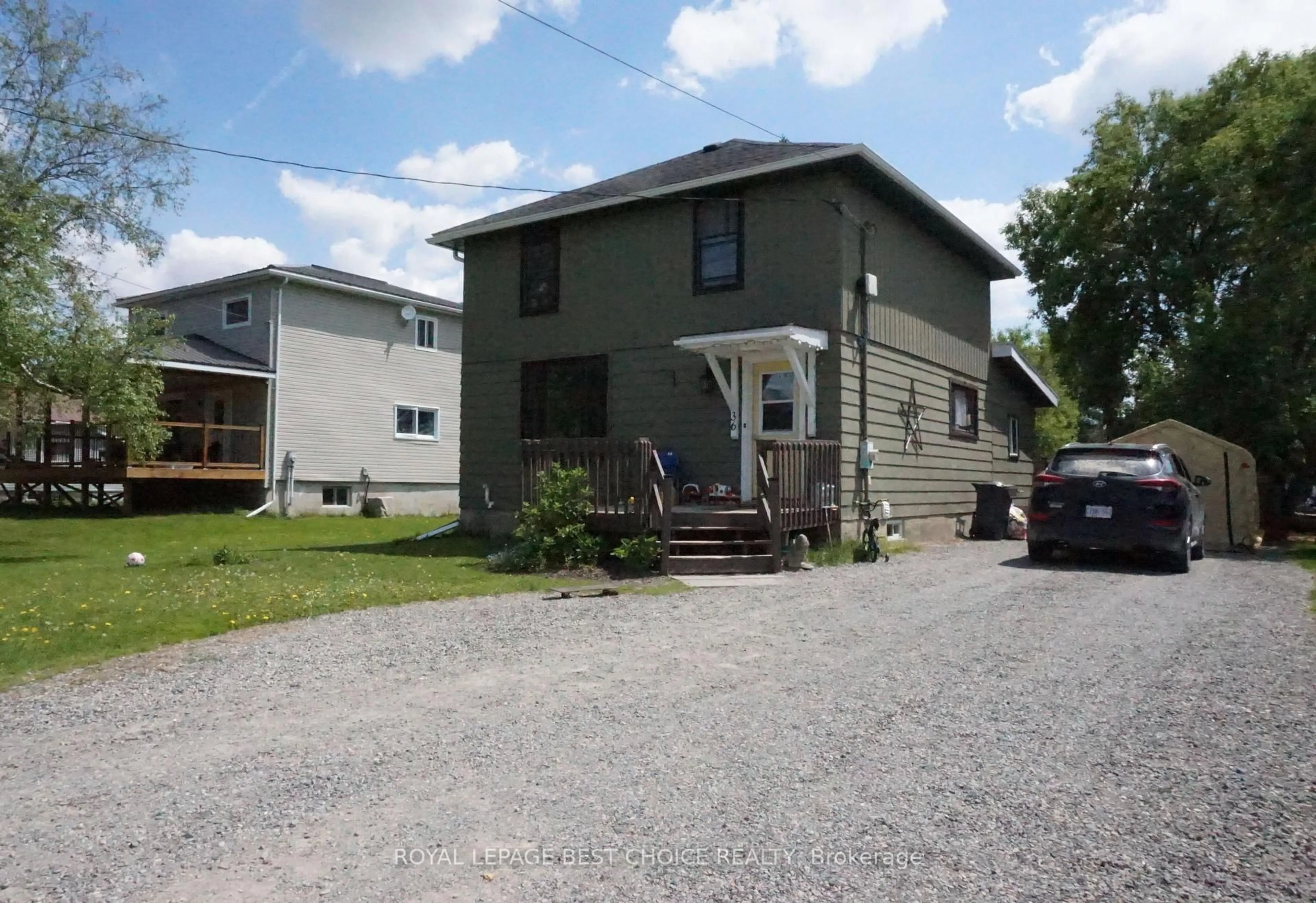 A pic from outside/outdoor area/front of a property/back of a property/a pic from drone, street for 36 Seventh Ave, Englehart Ontario P0J 1H0