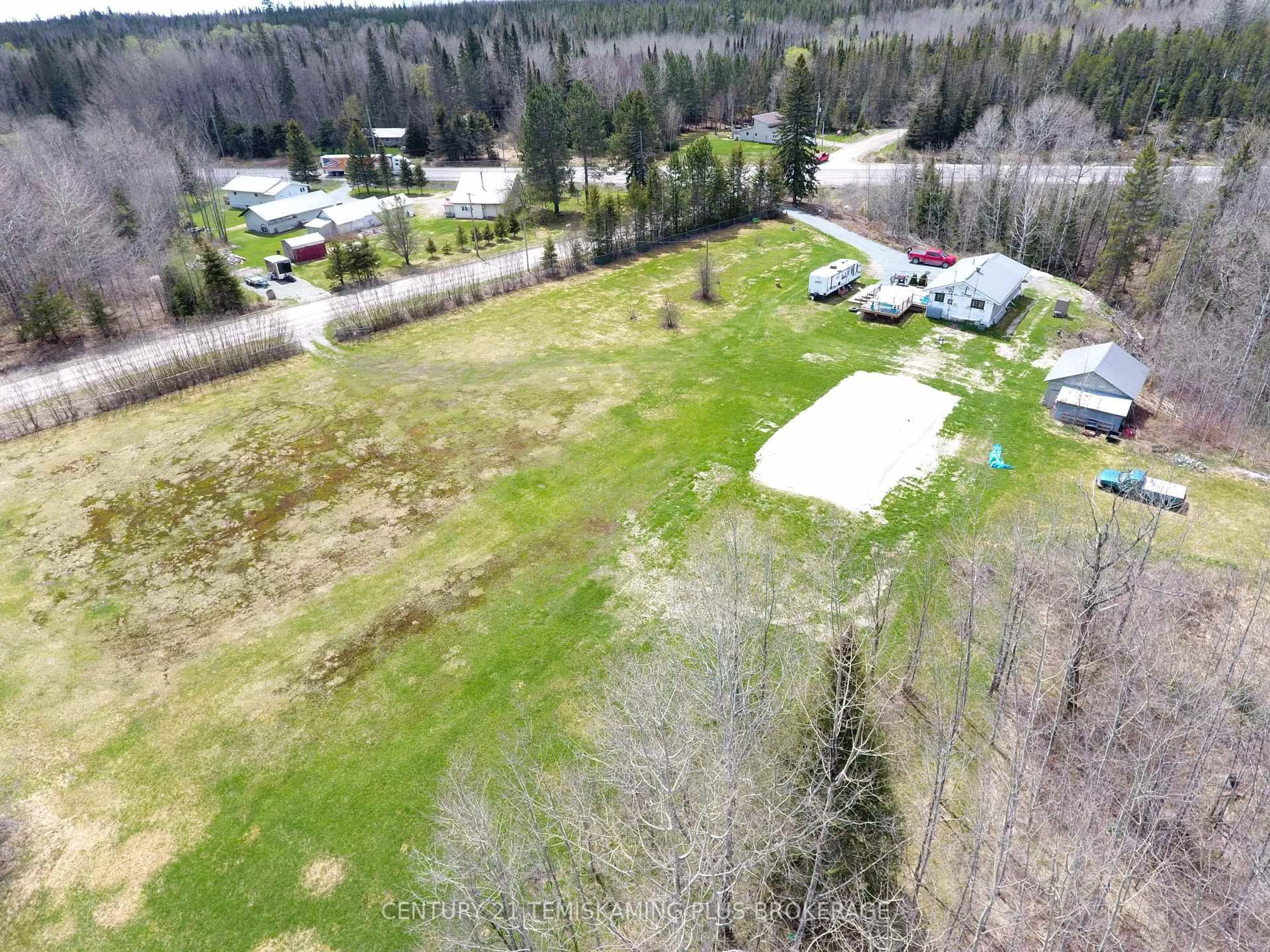 A pic from outside/outdoor area/front of a property/back of a property/a pic from drone, unknown for 487611 Aidie Creek Garden Rd, Englehart Ontario P0J 1H0