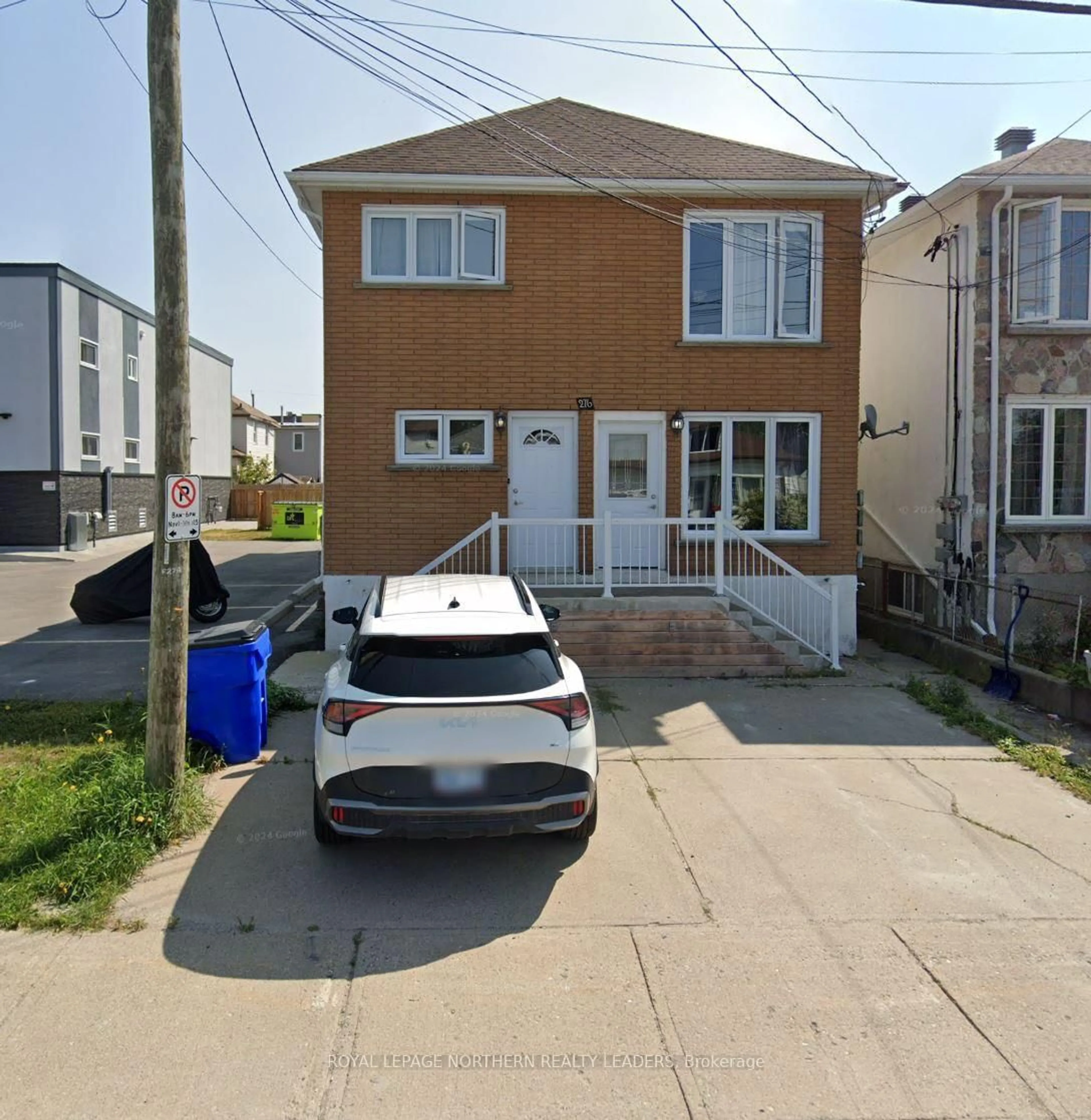 A pic from outside/outdoor area/front of a property/back of a property/a pic from drone, street for 276 Birch St, Timmins Ontario P4N 2B3