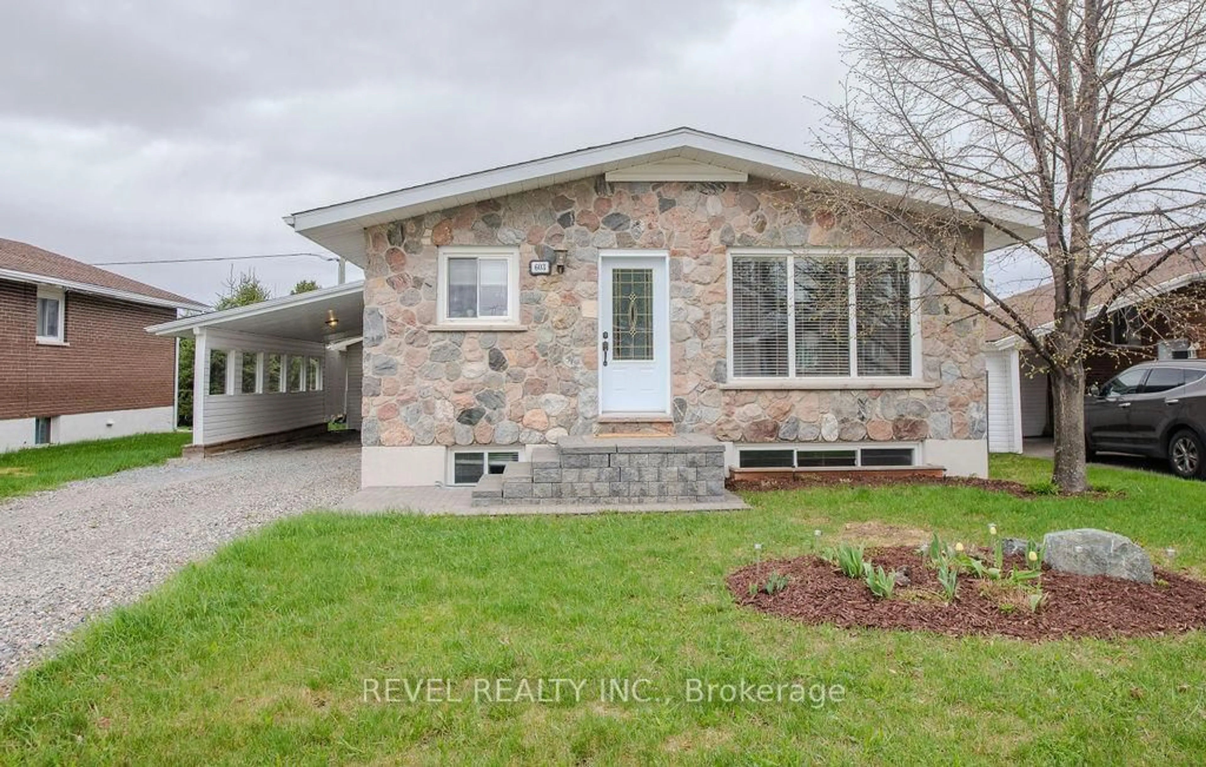 Home with brick exterior material, street for 603 Melrose Blvd, Timmins Ontario P4N 5H6