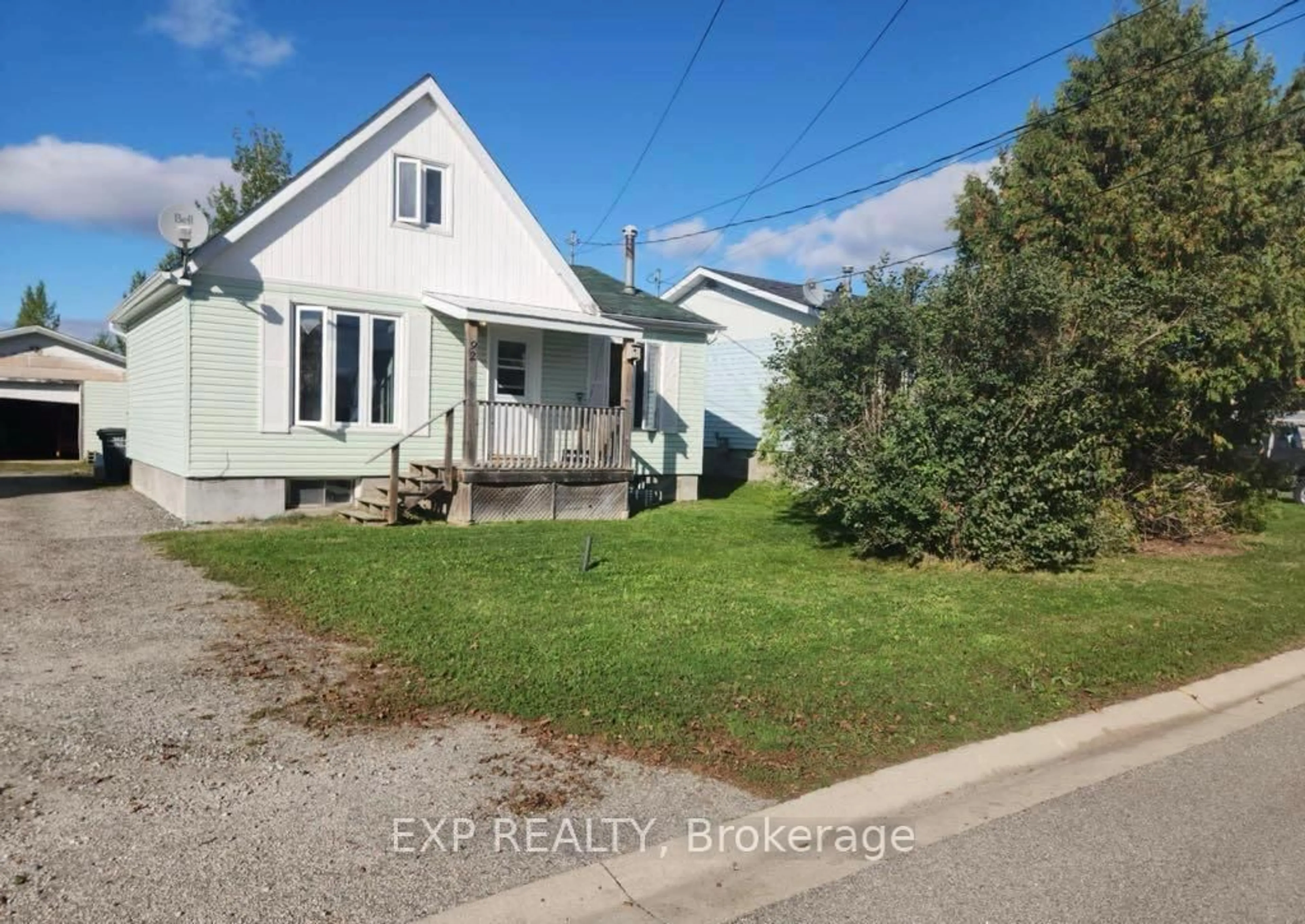 A pic from outside/outdoor area/front of a property/back of a property/a pic from drone, street for 92 Hollywood Ave, Smooth Rock Falls Ontario P0L 2B0