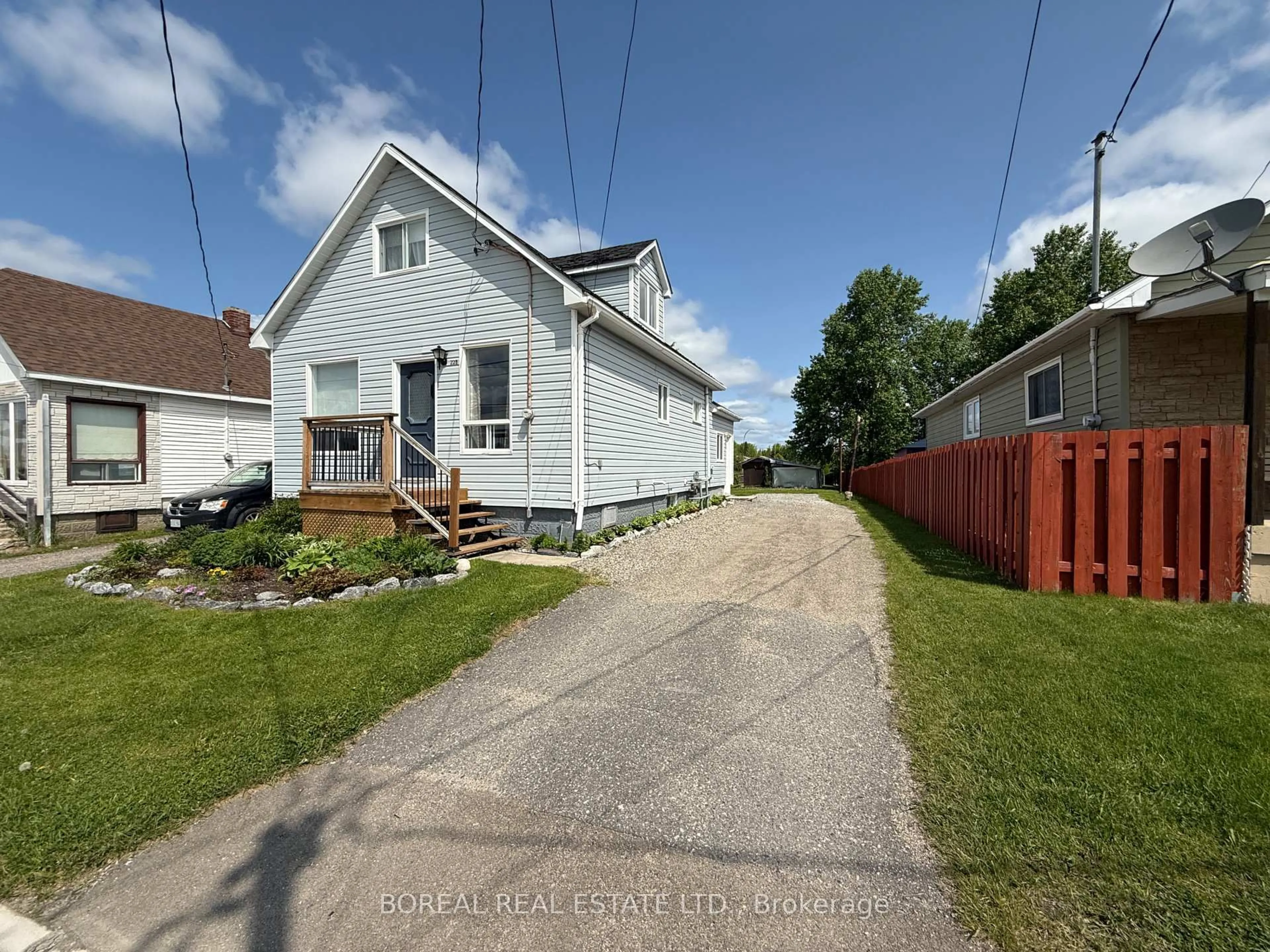 A pic from outside/outdoor area/front of a property/back of a property/a pic from drone, street for 228 Main St, Smooth Rock Falls Ontario P0L 2B0
