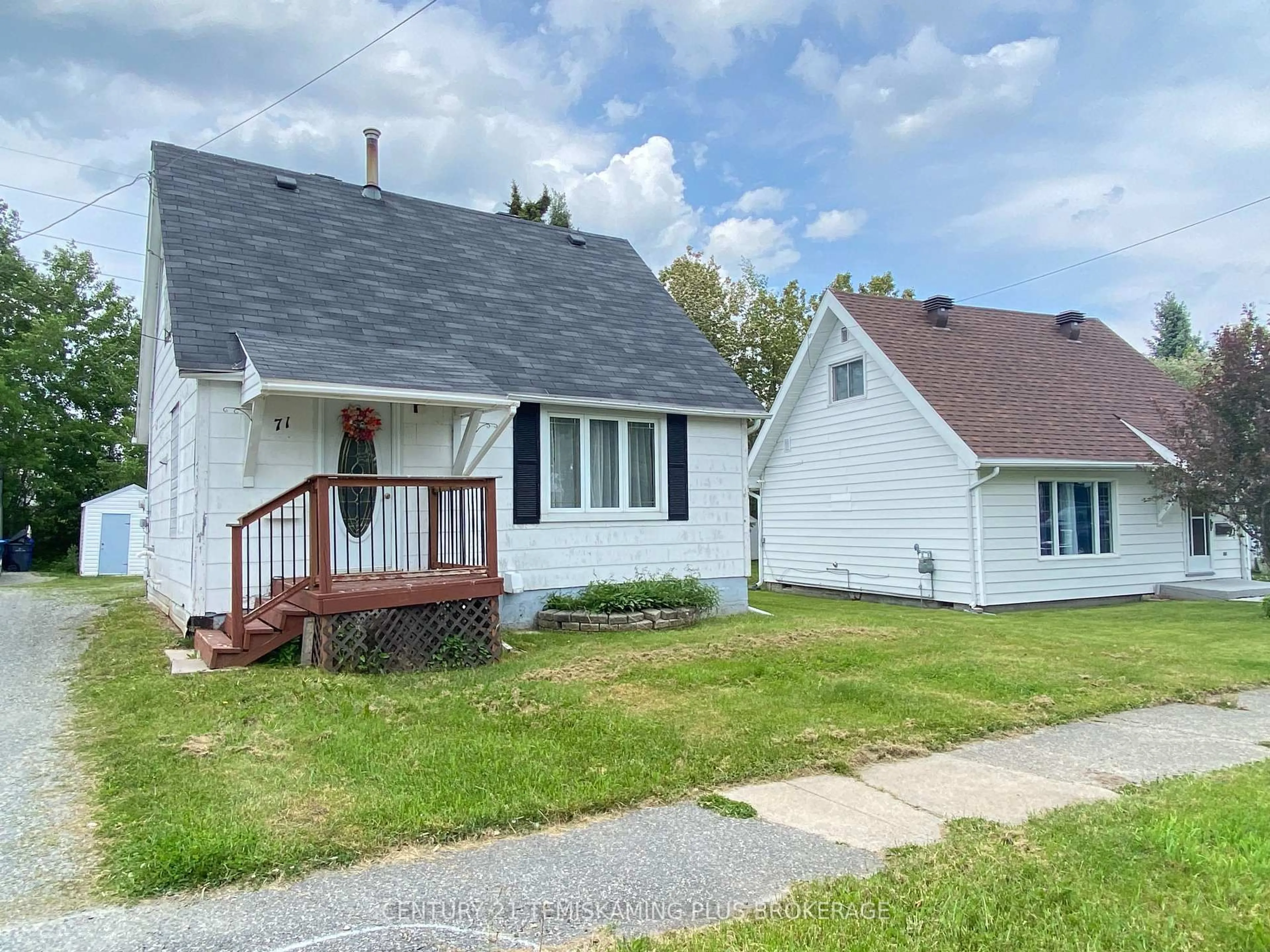 Home with vinyl exterior material, street for 71 Algonquin Ave, Kirkland Lake Ontario P2N 1C1