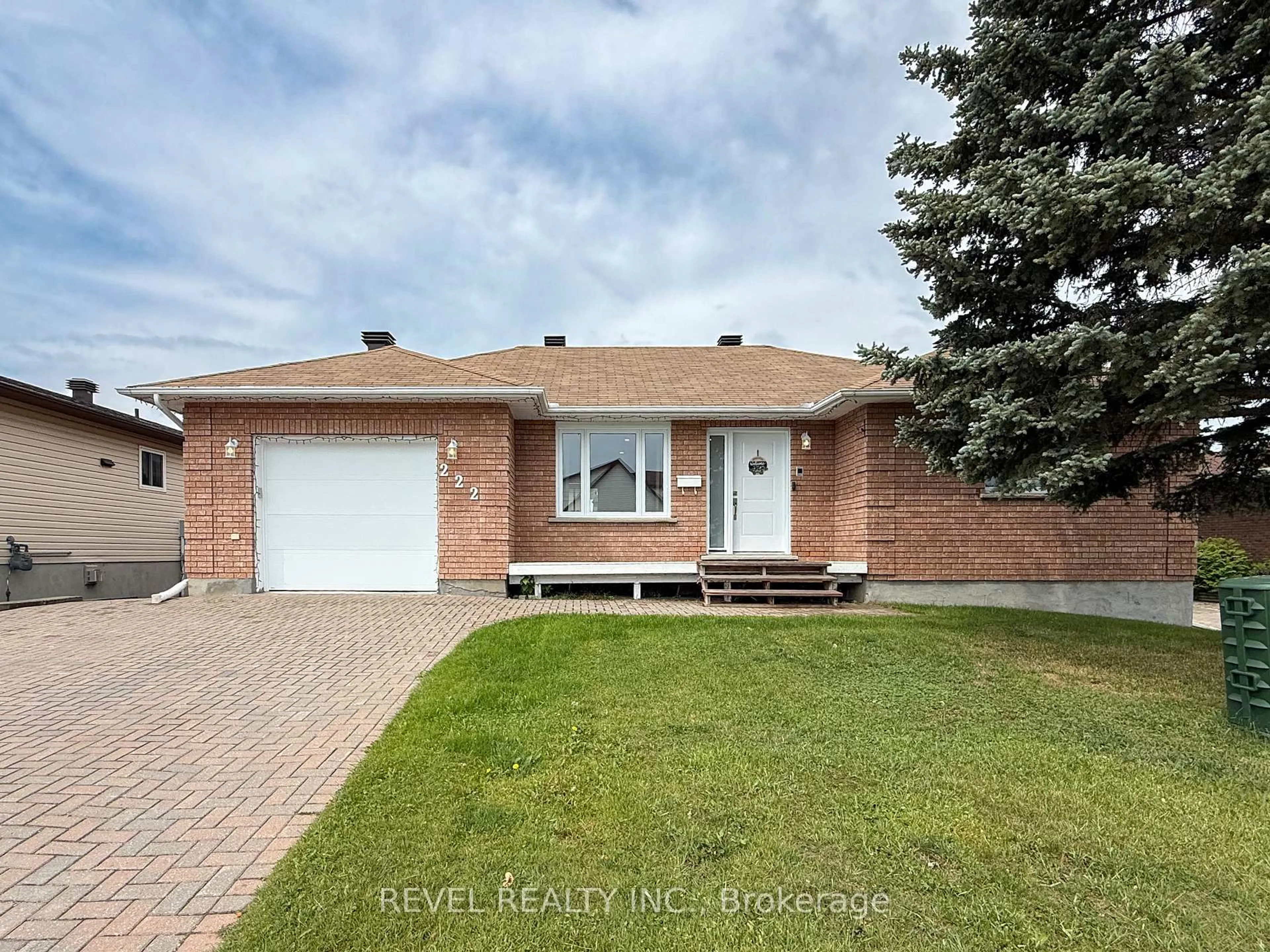 Home with brick exterior material, street for 222 Laurentian Cres, Timmins Ontario P4R 1J9
