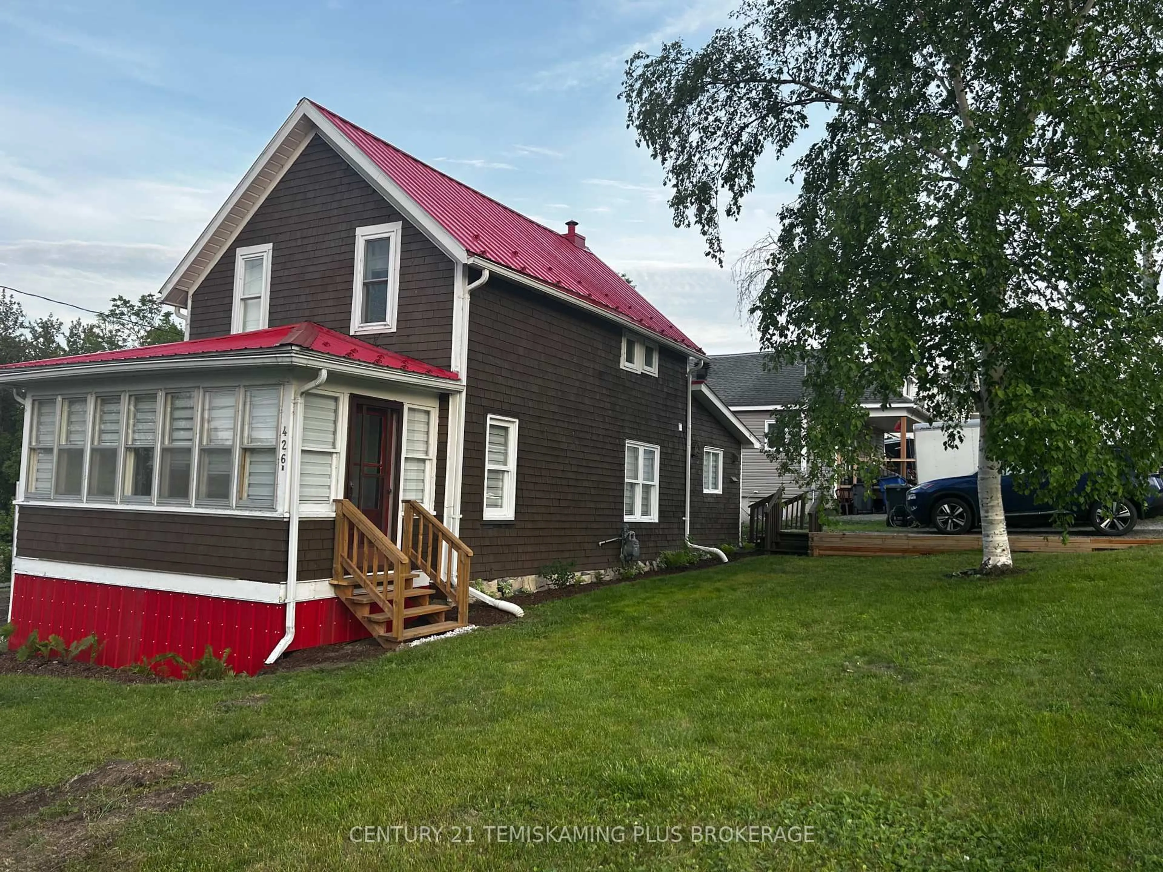 A pic from outside/outdoor area/front of a property/back of a property/a pic from drone, street for 426 FLORENCE St, Temiskaming Shores Ontario P0J 1K0