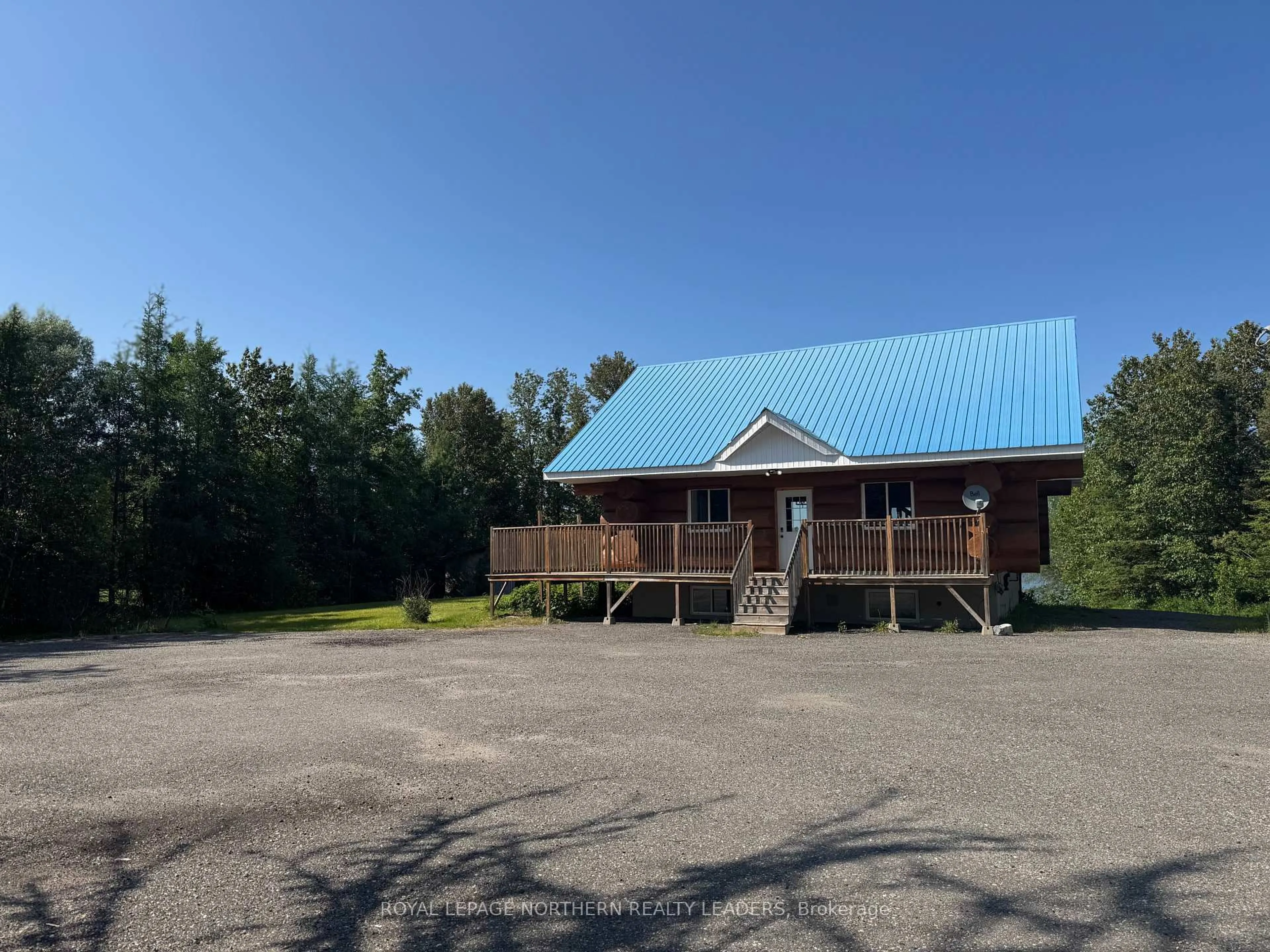 A pic from outside/outdoor area/front of a property/back of a property/a pic from drone, building for 5942 Hwy 101, Black River Matheson Ontario P0K 1N0