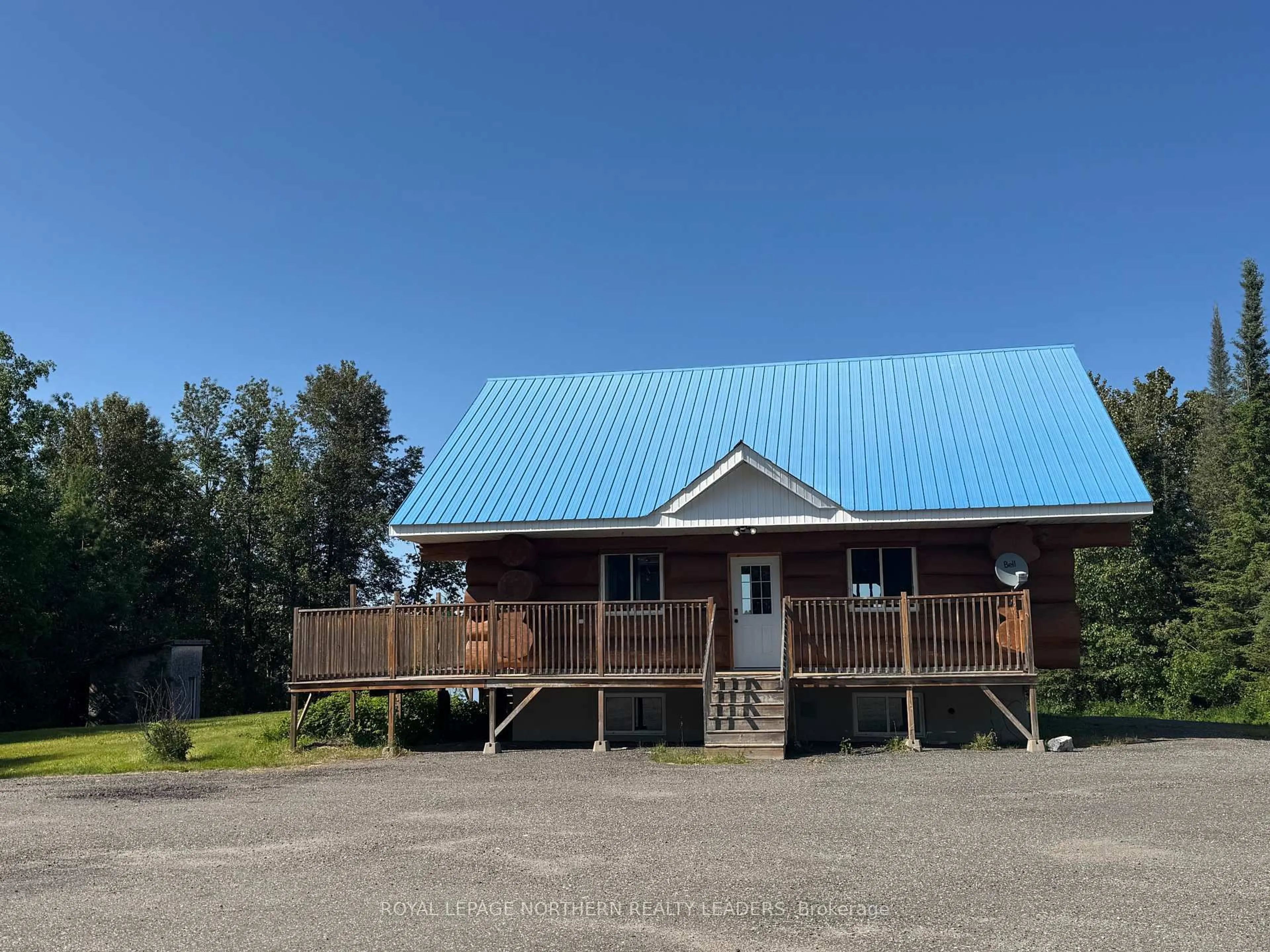 A pic from outside/outdoor area/front of a property/back of a property/a pic from drone, building for 5942 Hwy 101, Black River Matheson Ontario P0K 1N0