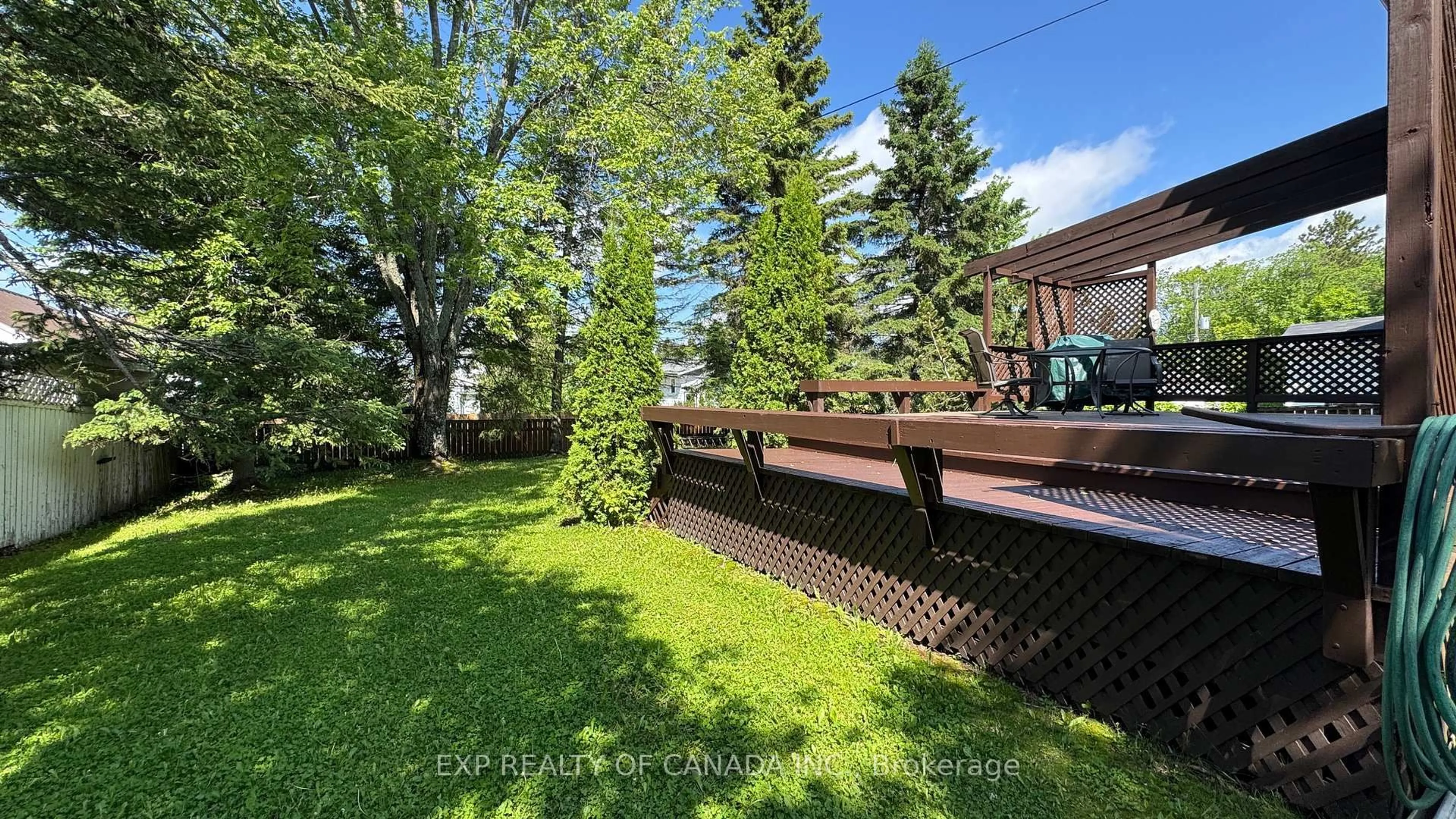 Patio, forest/trees view for 367 Third Ave, Cochrane Ontario P0L 1C0